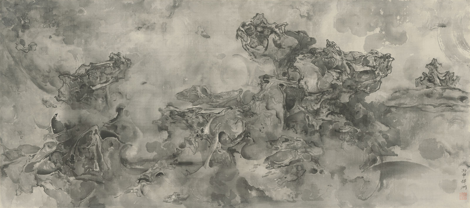 Tai Xiangzhou 泰祥洲, Vaporous Rocks 卷石吐氤氲, 2016