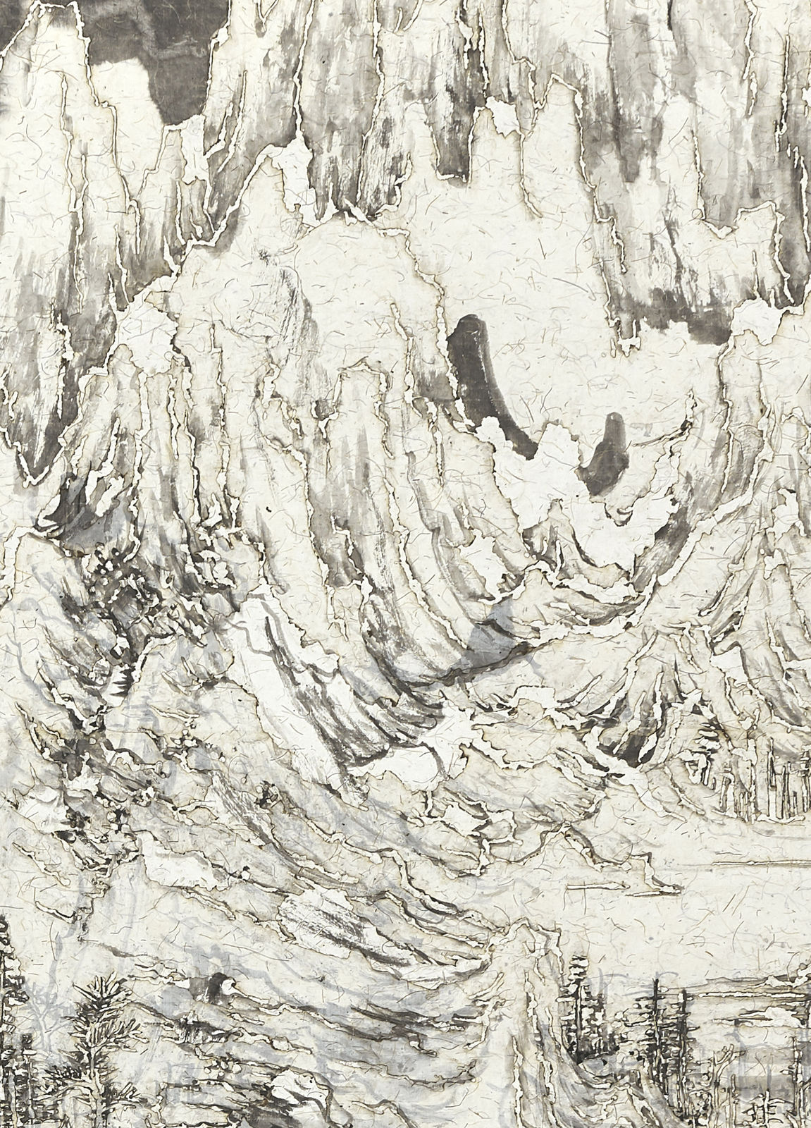 Wang Tiande 王天德, Listen to the Crystal Snow while the Night Falls 入夜听雪明, 2019