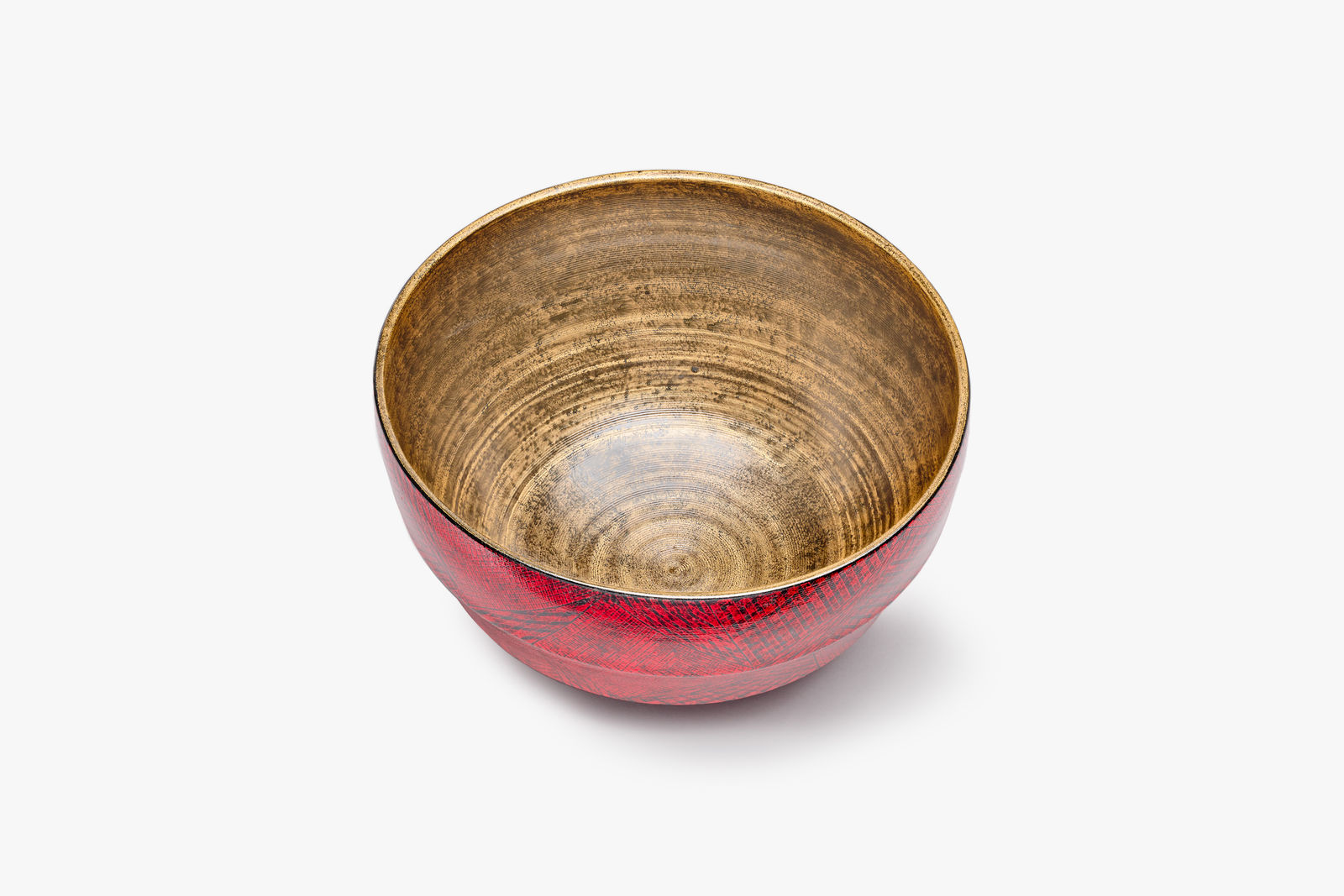 Masahiro Maeda, Bowl in Layered Glazes and Overglaze Gold 色絵金彩鉢, 2025