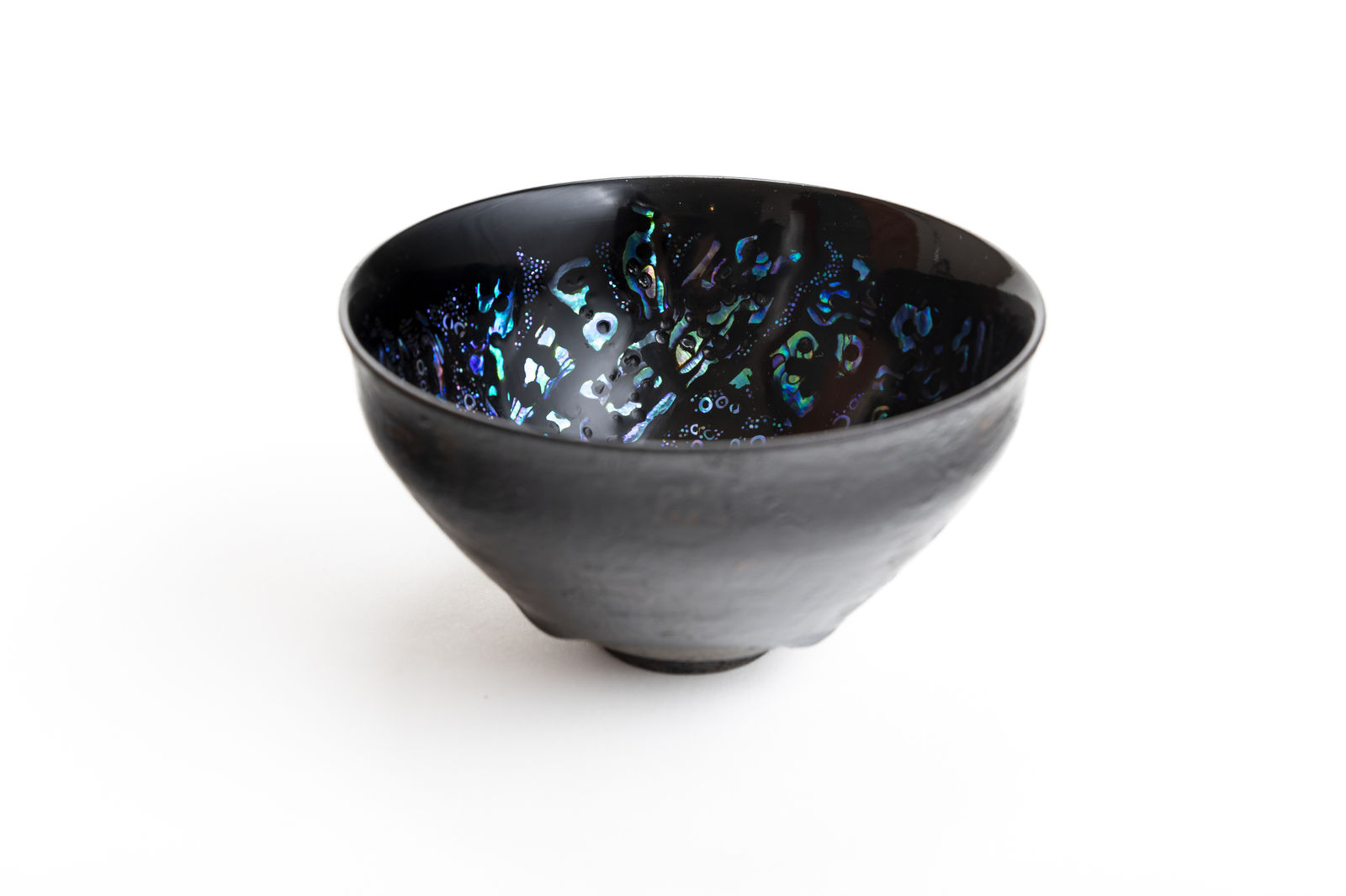 Hideyuki Fujisawa, 曜変天杢茶椀, Tea Bowl with Yōhen Tenmoku Glaze