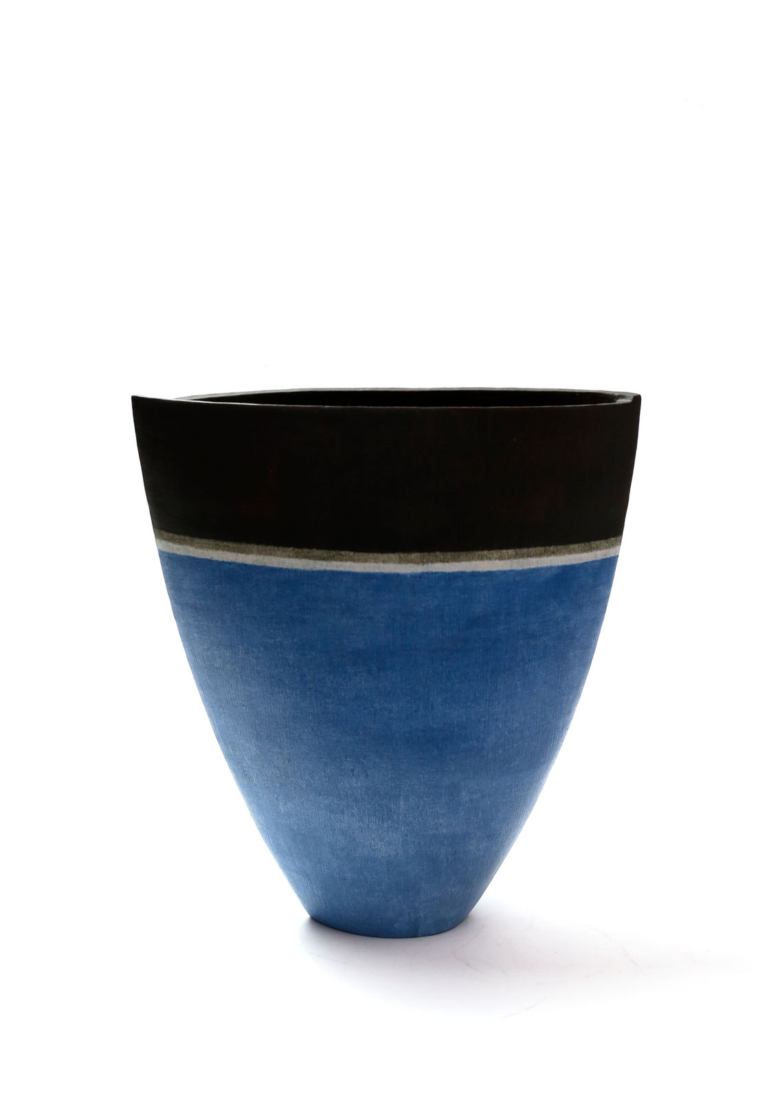 Mitsukuni Misaki, Blue Color-Glazed Mud Vessel - 彩釉泥器, 2017