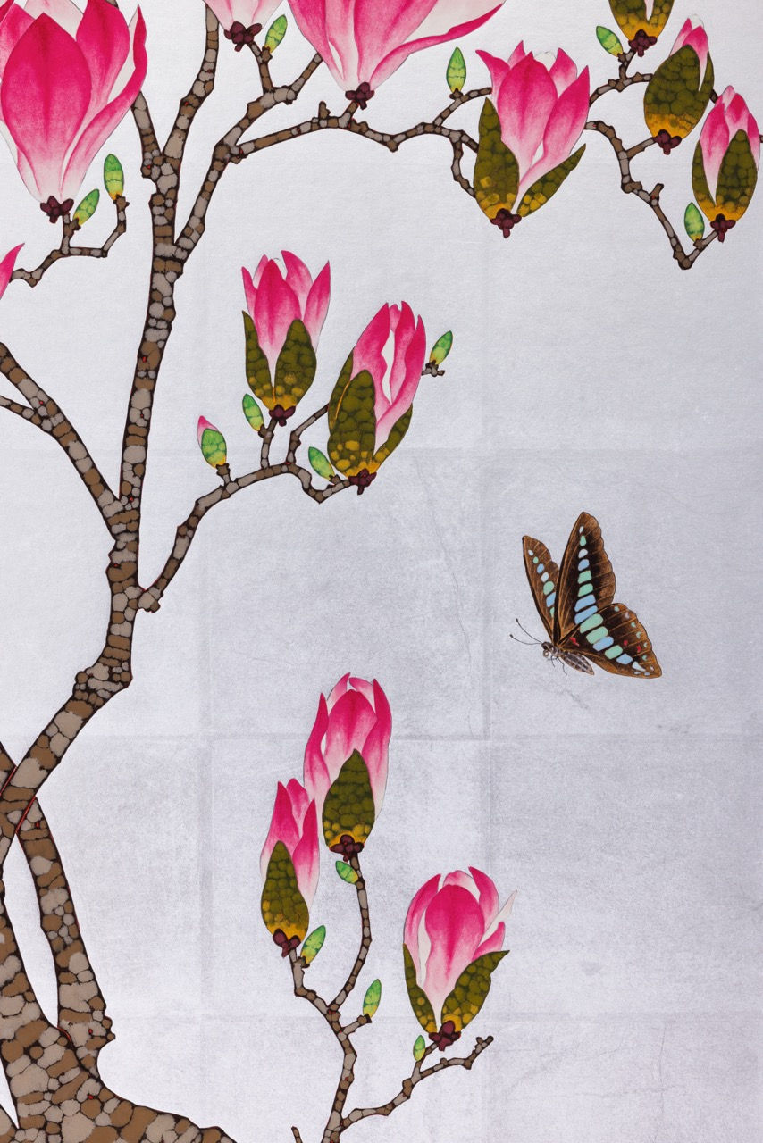 Purple Magnolia “Awakening of Spring”, 2025| Daisuke Nakano | Nihonga | Ippodo Gallery TOKYO & NEW YORK