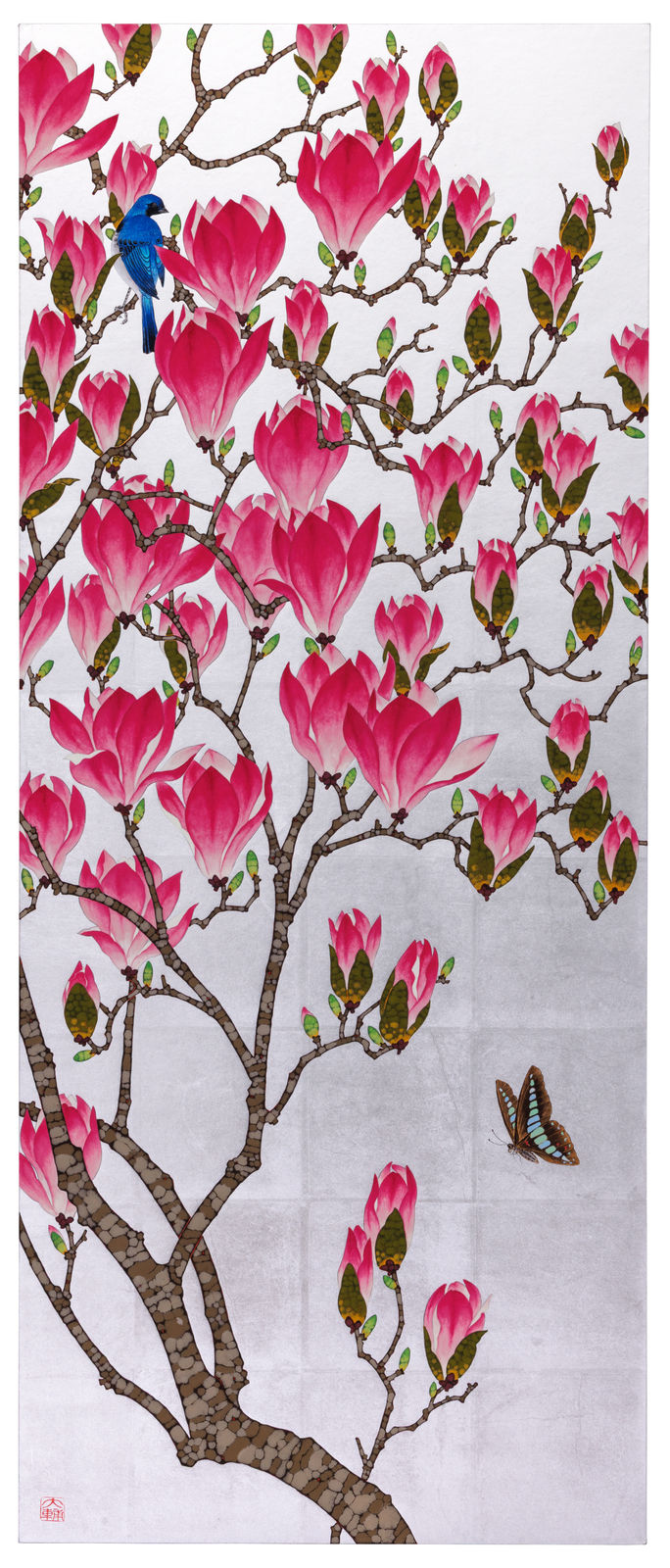 Purple Magnolia “Awakening of Spring”, 2025| Daisuke Nakano | Nihonga | Ippodo Gallery TOKYO & NEW YORK