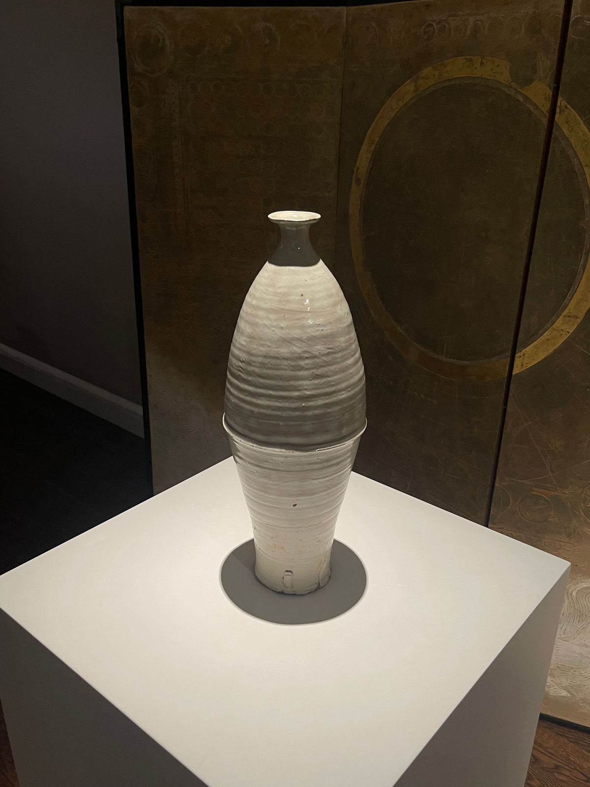 Kai Tsujimura, Kohiki Vase, 粉引花入, 2021
