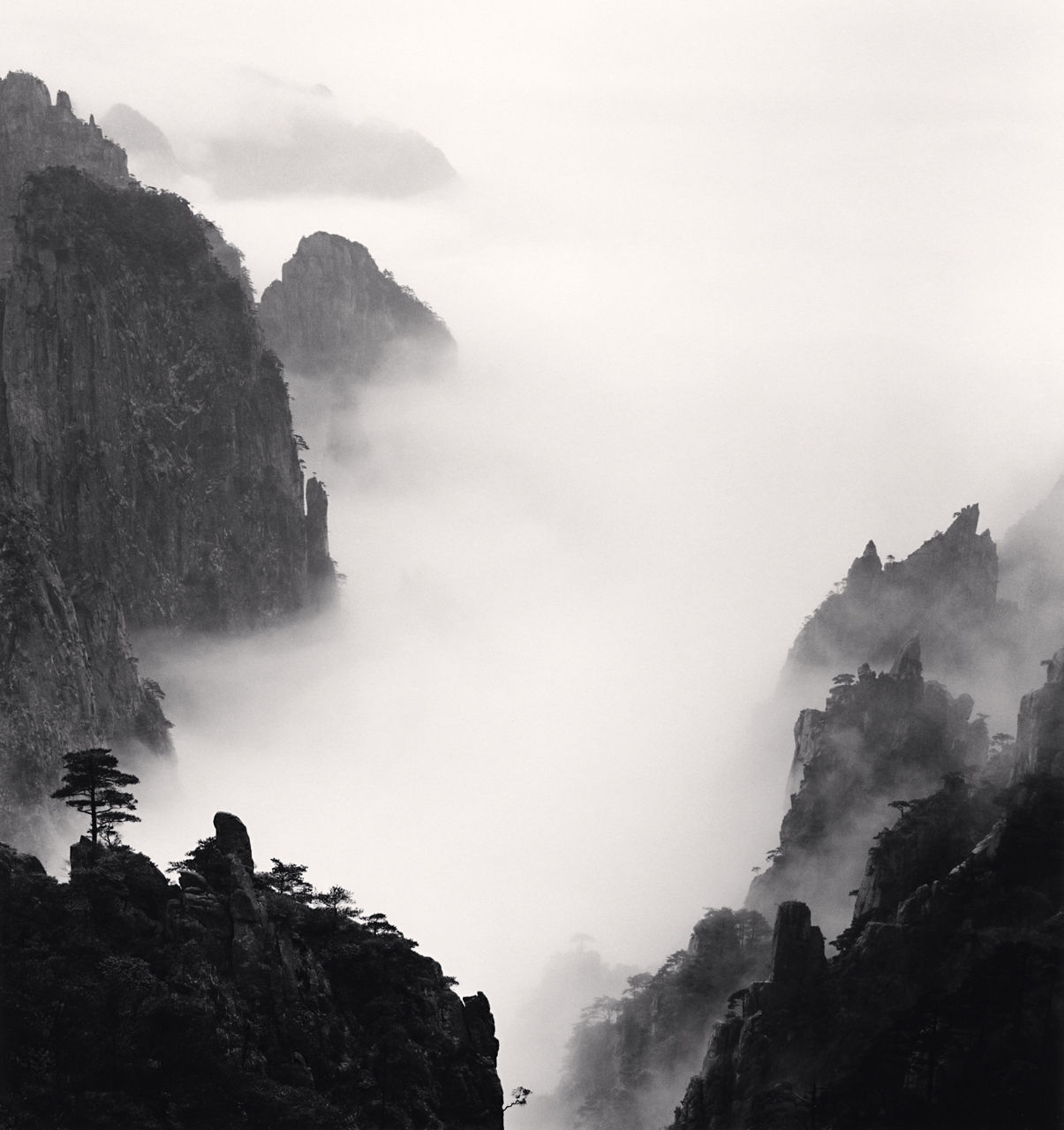 Michael Kenna, Huangshan Mountains, Study 8, Anhui, China, 2008