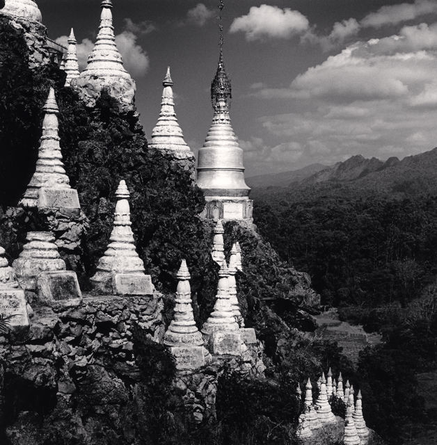 Michael Kenna, Mountain Pagodas, Main Ma Ye Thakinma Tuang Temple, Pindaya, Myanmar, 2019