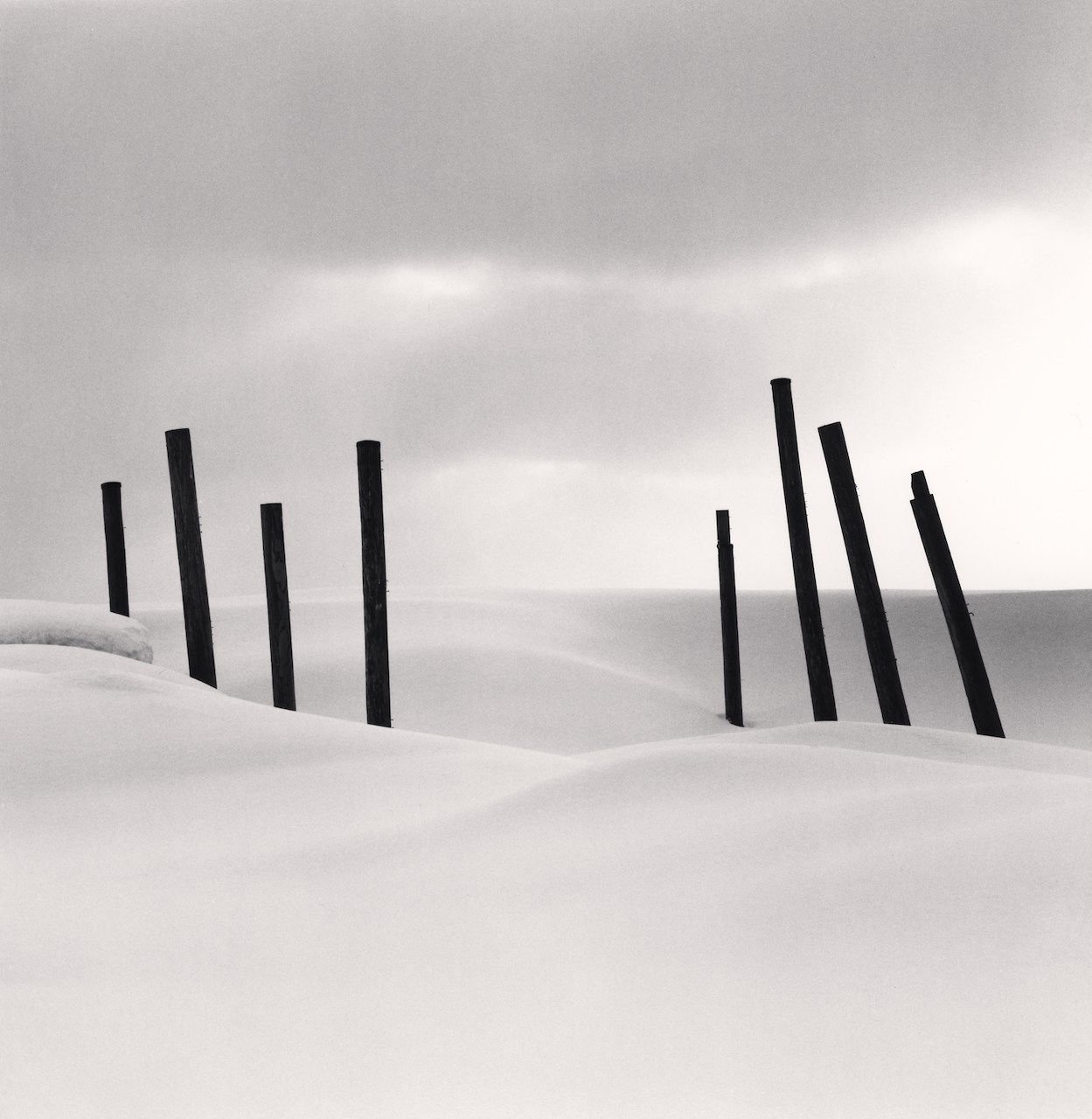 Michael Kenna, Eight Posts, Rumoi, Hokkaido, Japan, 2004