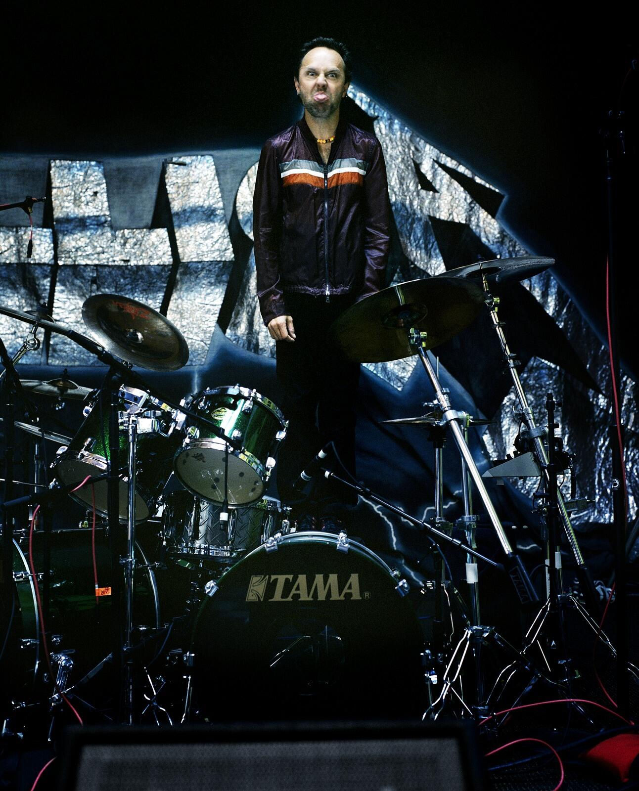 Marc Hom, Lars Ulrich, Musician, Metallica HQ, San Rafael, California, USA, 2013