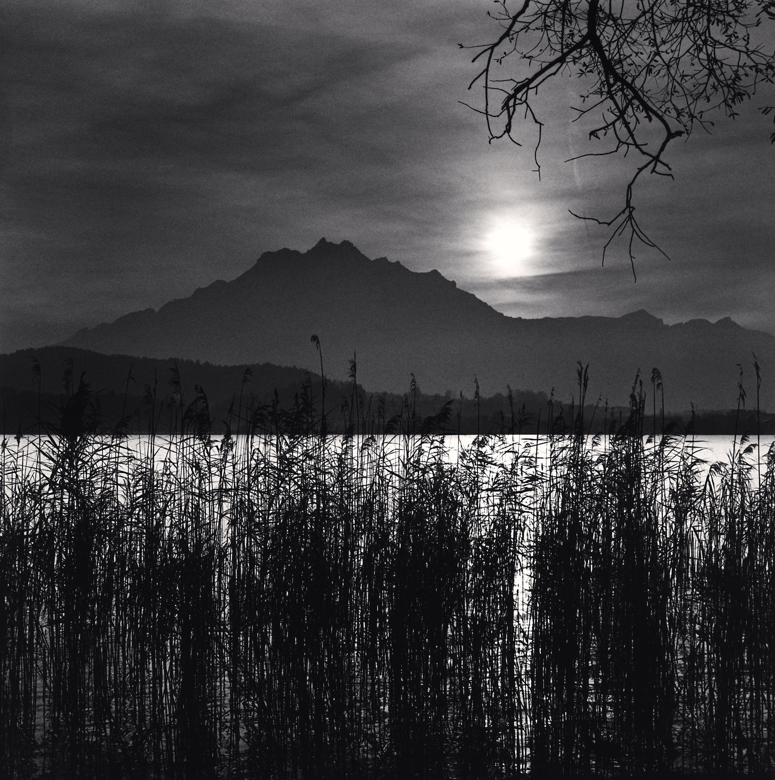 Michael Kenna, Mt. Pilatus, Lake Lucerne, 1998