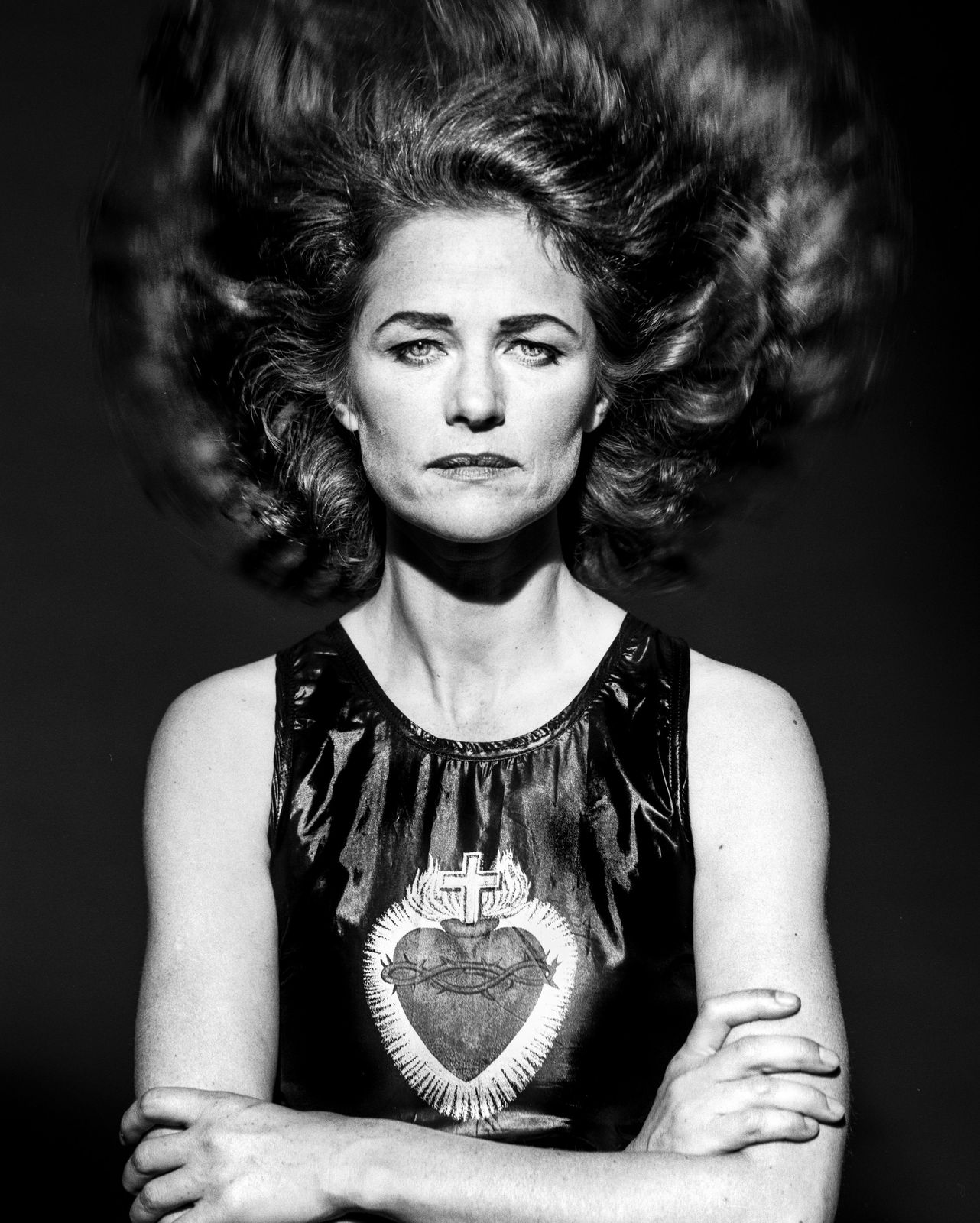 Max Vadukul, Charlotte Rampling, for Vogue Paris, 1992