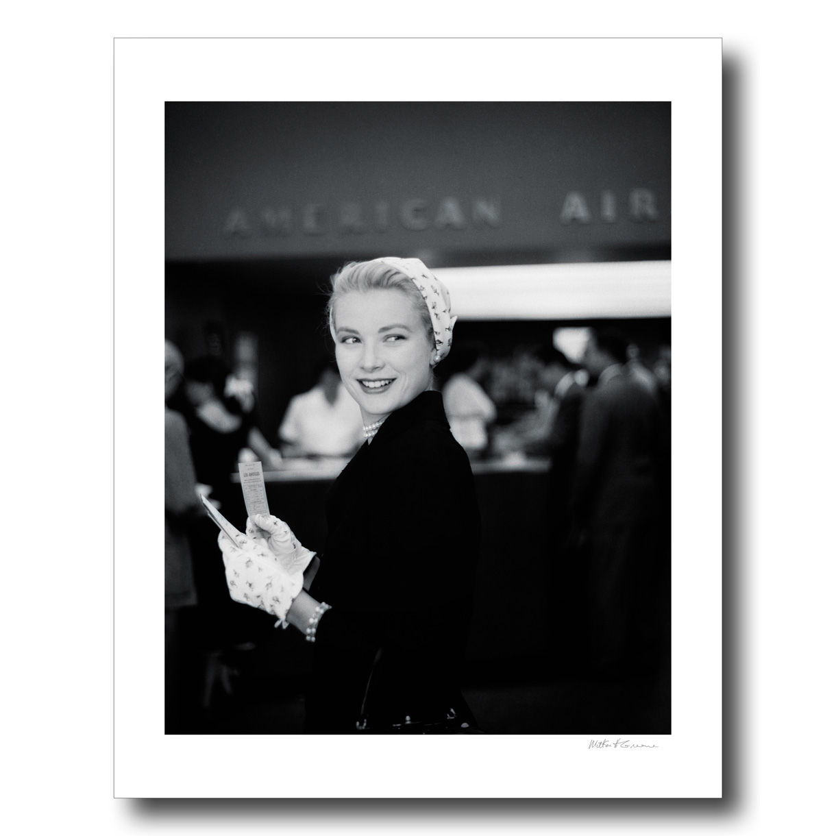 Milton H. Greene, Grace Kelly for an American Airlines ad campaign, 1955