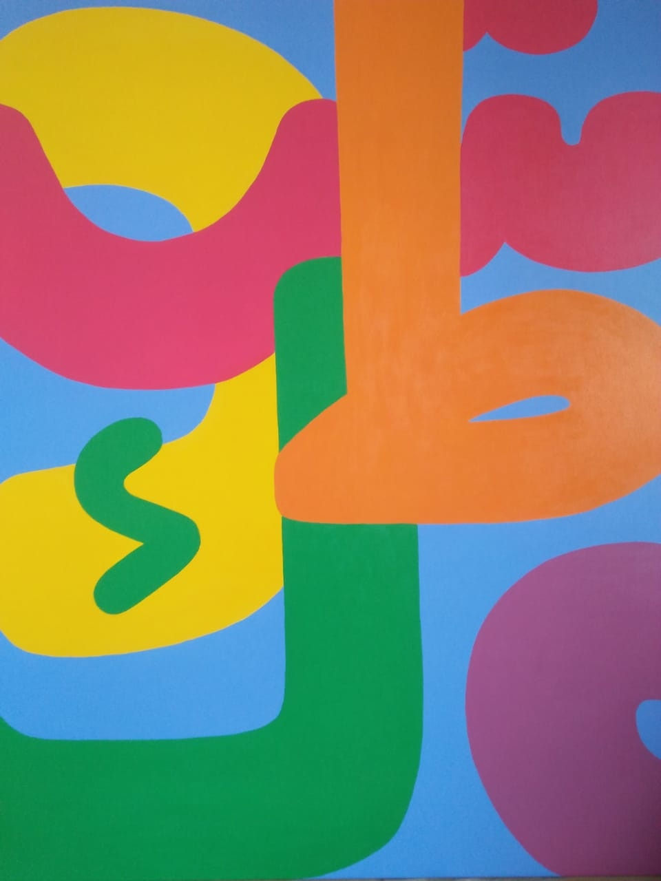 Arahmaiani, Song of Rainbow in Blue, 2019