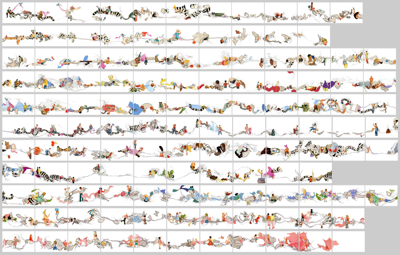 Catalina Schliebener, Growing Sideways 1 - 125, 2016 - 2017