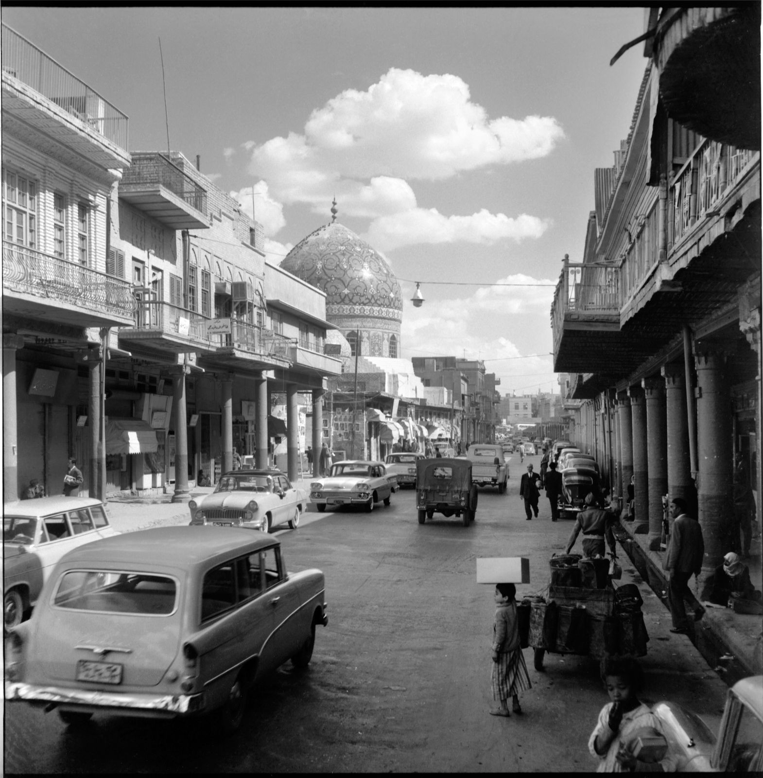 Latif Al Ani, Haidar-Khana Mosque, Rashid Street, Baghdad, 1961, 2019