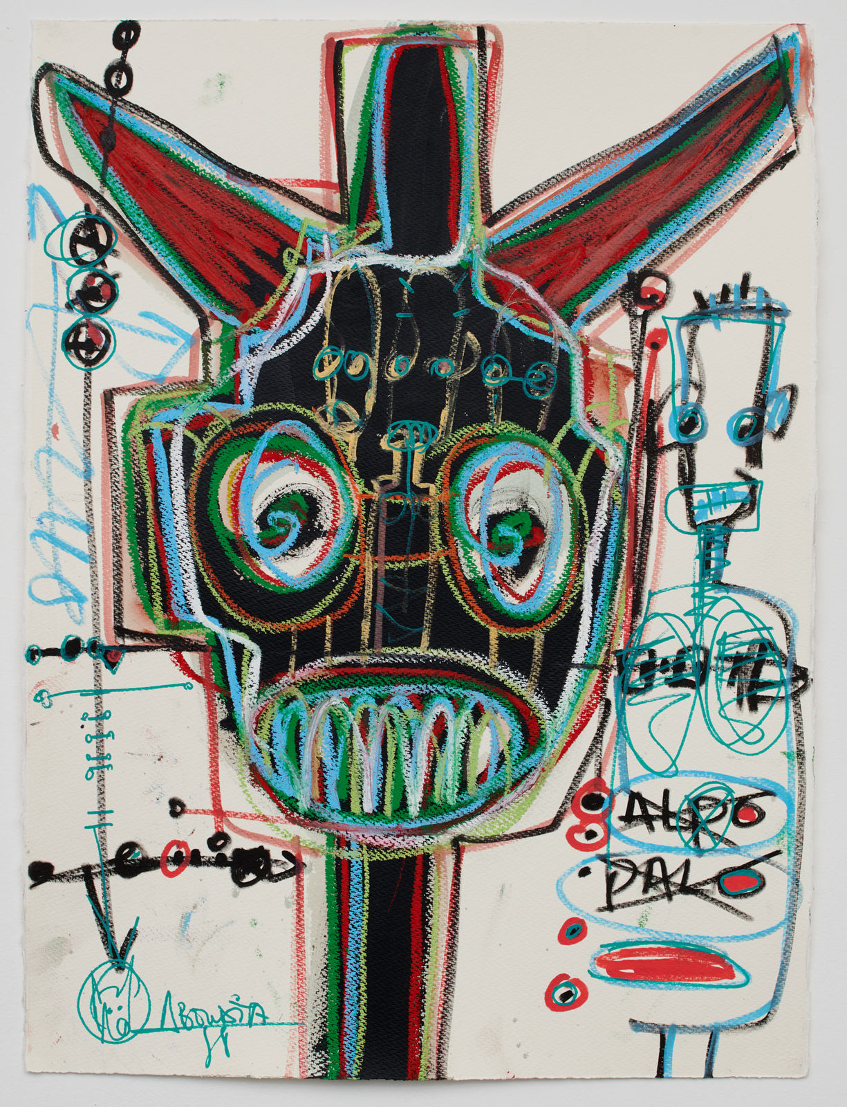 Aboudia, Untitled, 2018