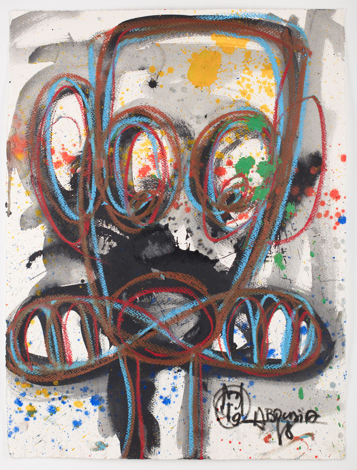 Aboudia, Portraits des Nouchis, 2019