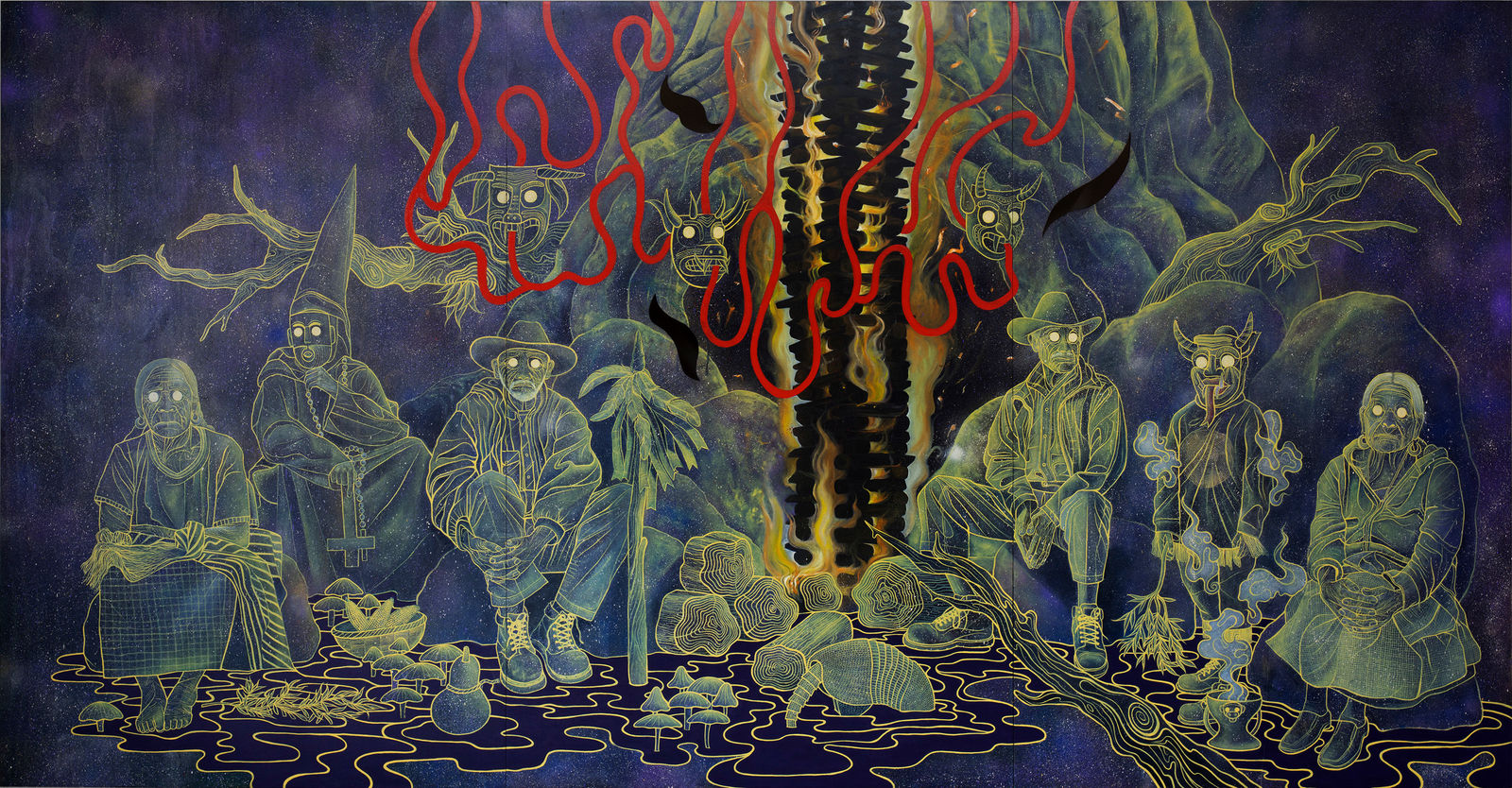 Giovanni Fabián Guerrero, Ritual de curacion por el bosque talado, 2022