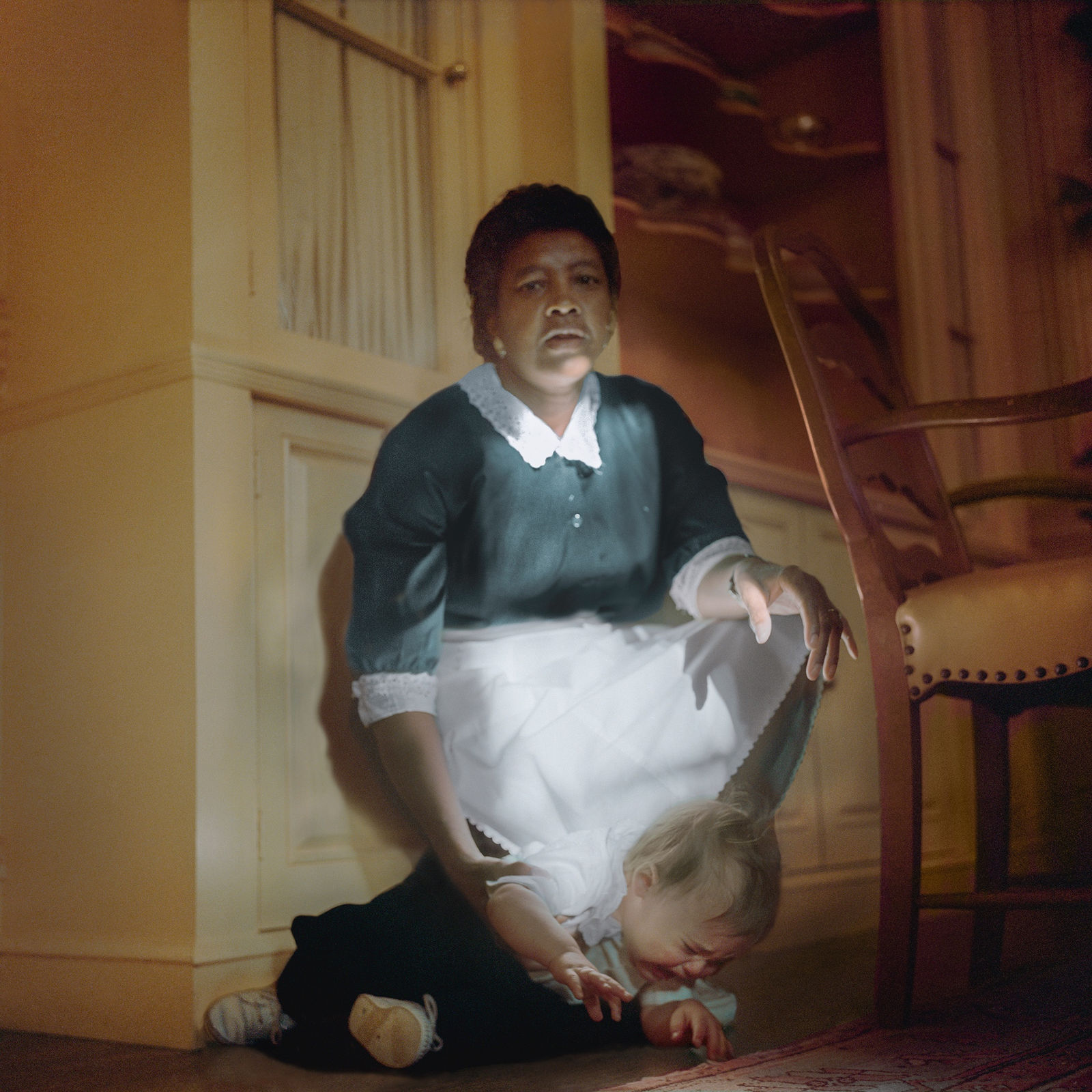 Maude Schuyler Clay, Emma and Schuyler, Christmas Morning, Sumner, Mississippi