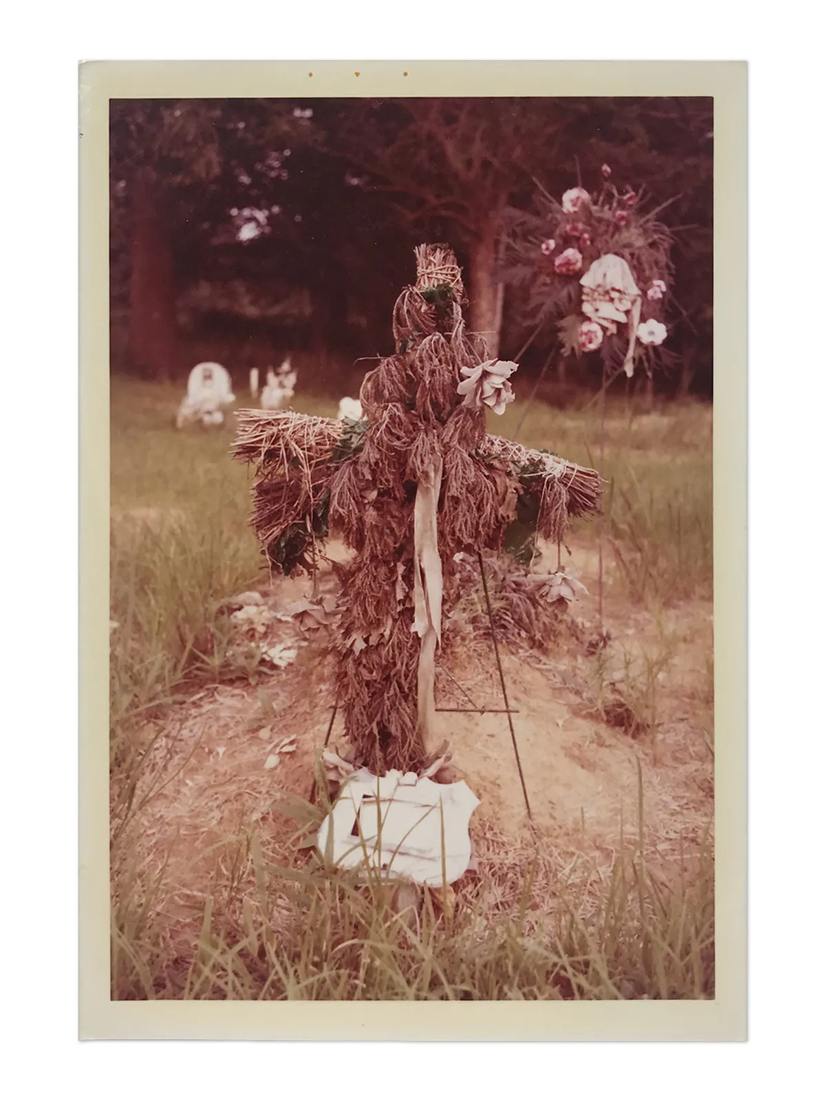William Eggleston, Untitled (Grave Marker in Form of a Dried, Brown Cross), c. 1970s