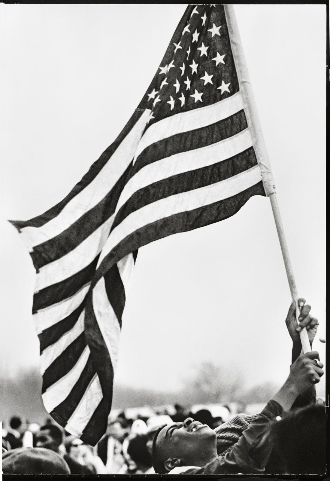 Steve Schapiro, Flag, The Selma March, 1965