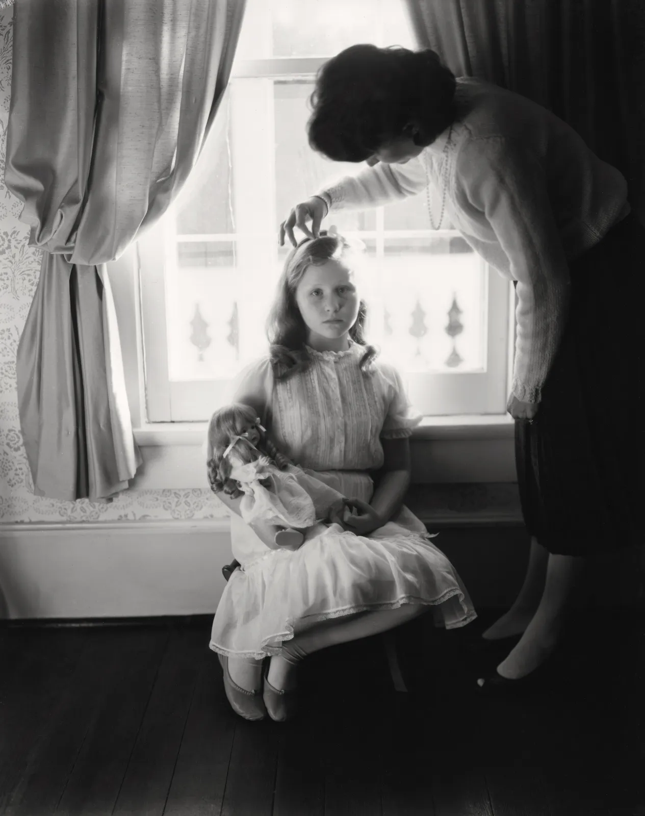 Sally Mann, Jennifer, Mother and Hair Bow (At Twelve), 1983-1985