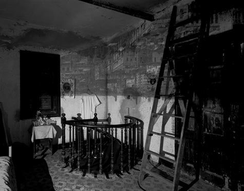 Abelardo Morell, Camera Obscura, Image of Habana Looking Southeast in Room with Ladder, 2002
