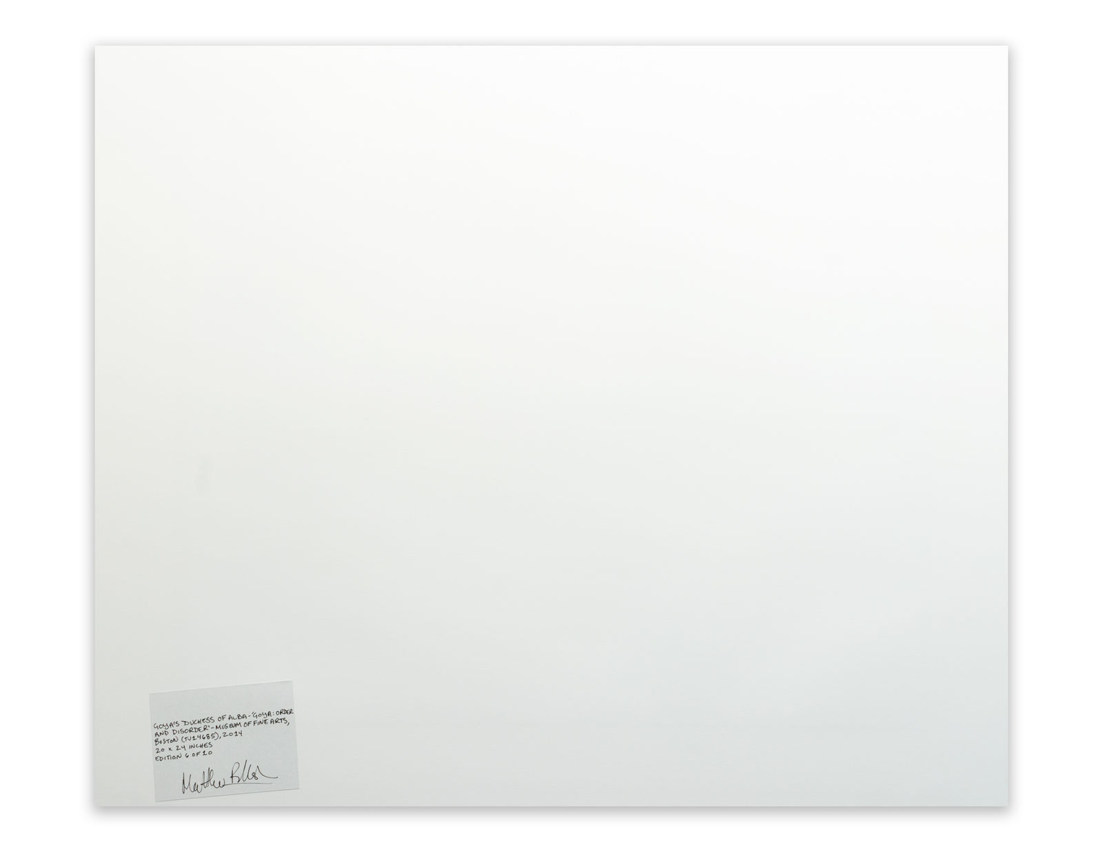 Matthew Pillsbury, Goya’s Duchess of Alba -‘ Goya: Order and Disorder’ - Museum of Fine Arts, Boston, 2014