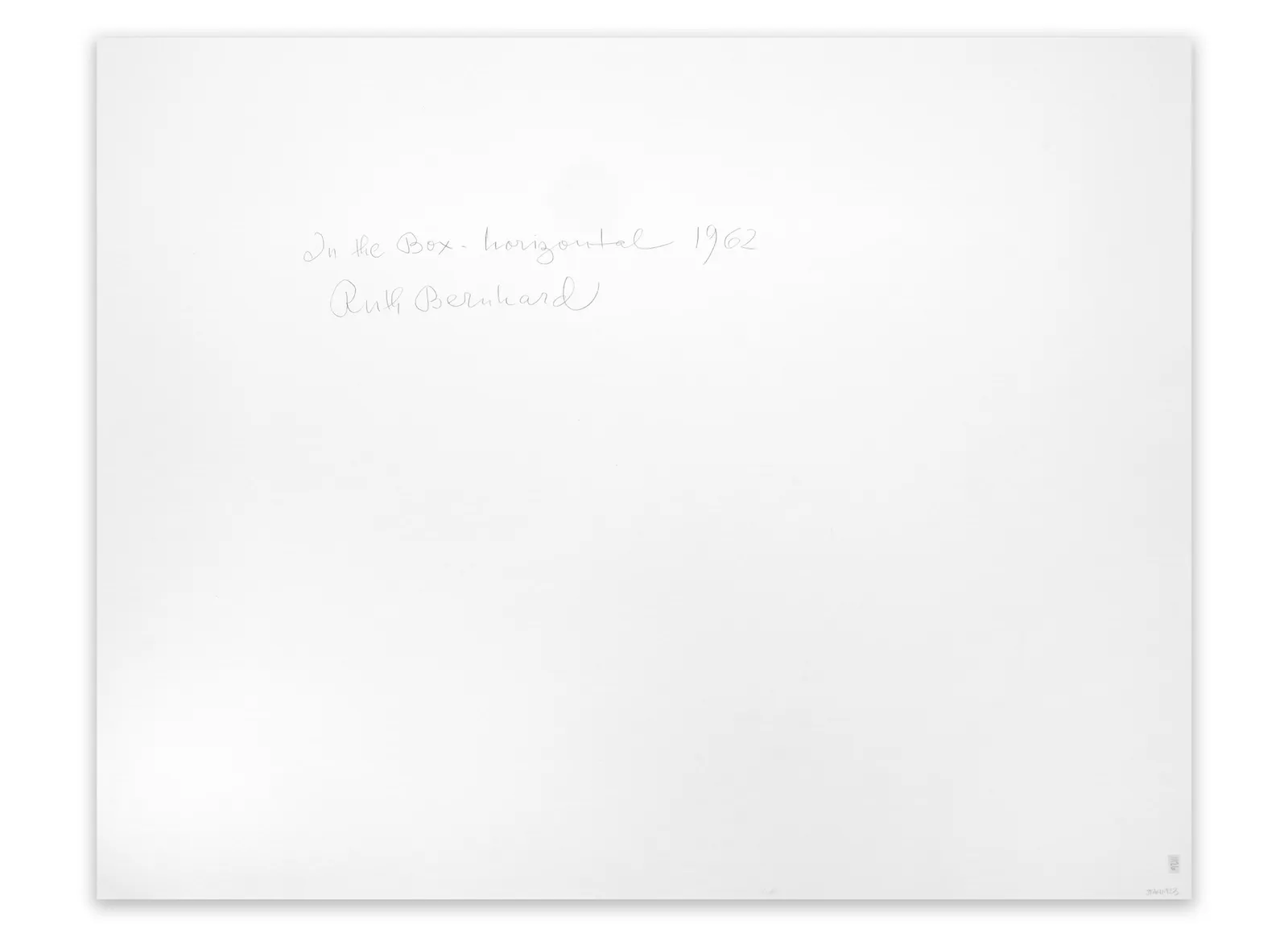 Ruth Bernhard, In the Box, 1962