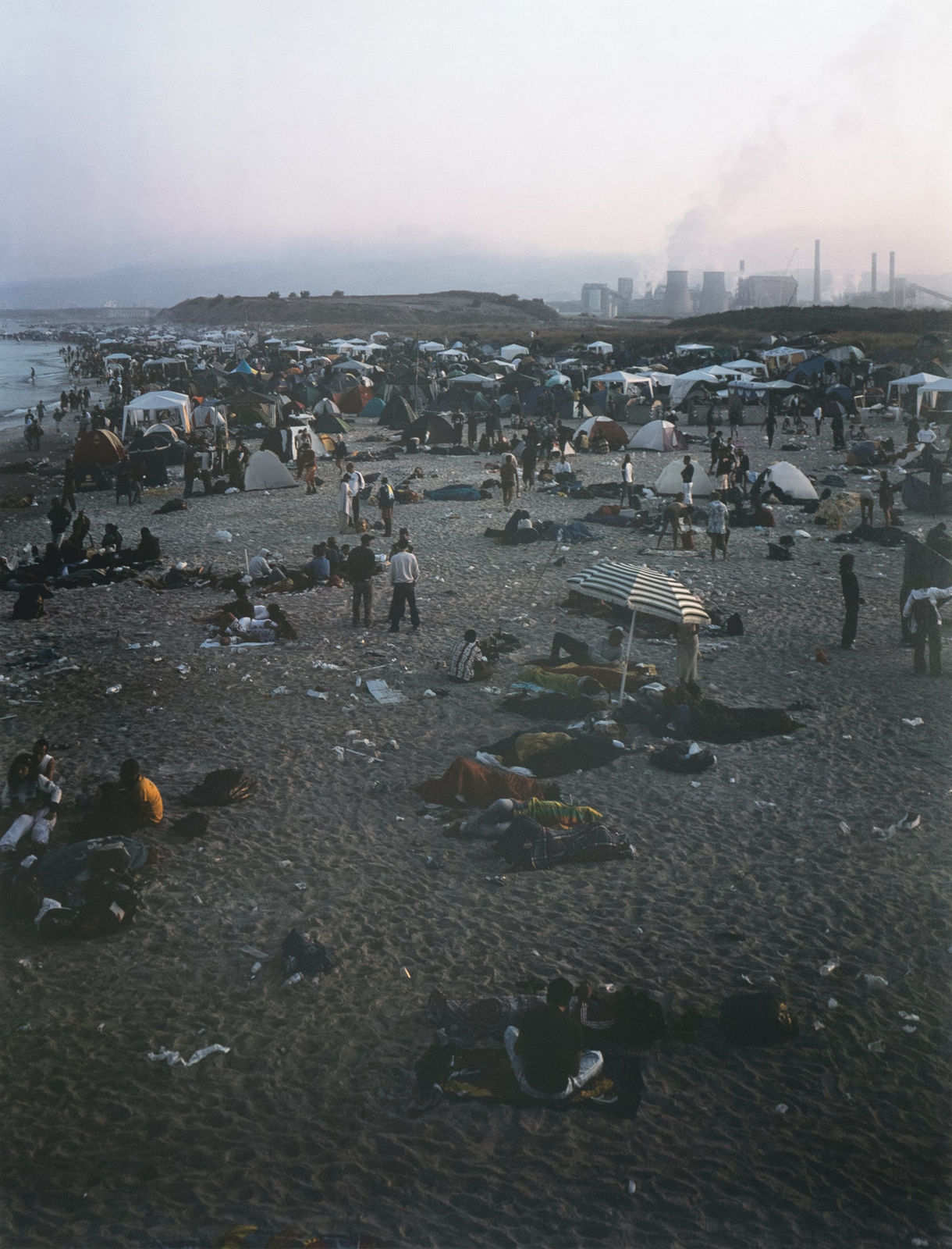 Massimo Vitali, Rosignano Dawn Diptych (Plates 51, #1957 Left & 52 #1958 Right), 2006