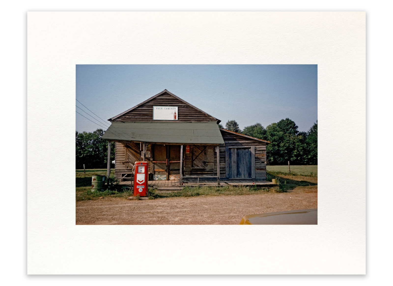 William Christenberry, Red Gasoline Pump, near Eutaw, Alabama, 1974
