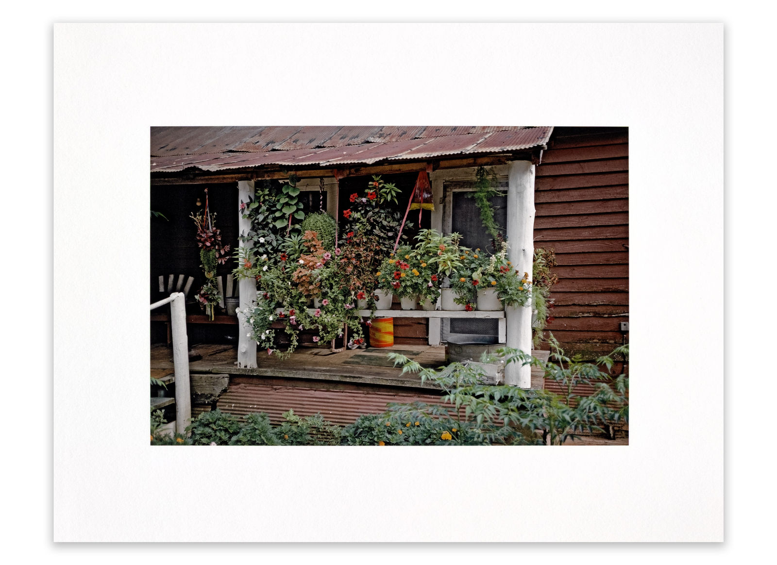 William Christenberry, House with Flowers, near Morgan Springs, Alabama, 1984