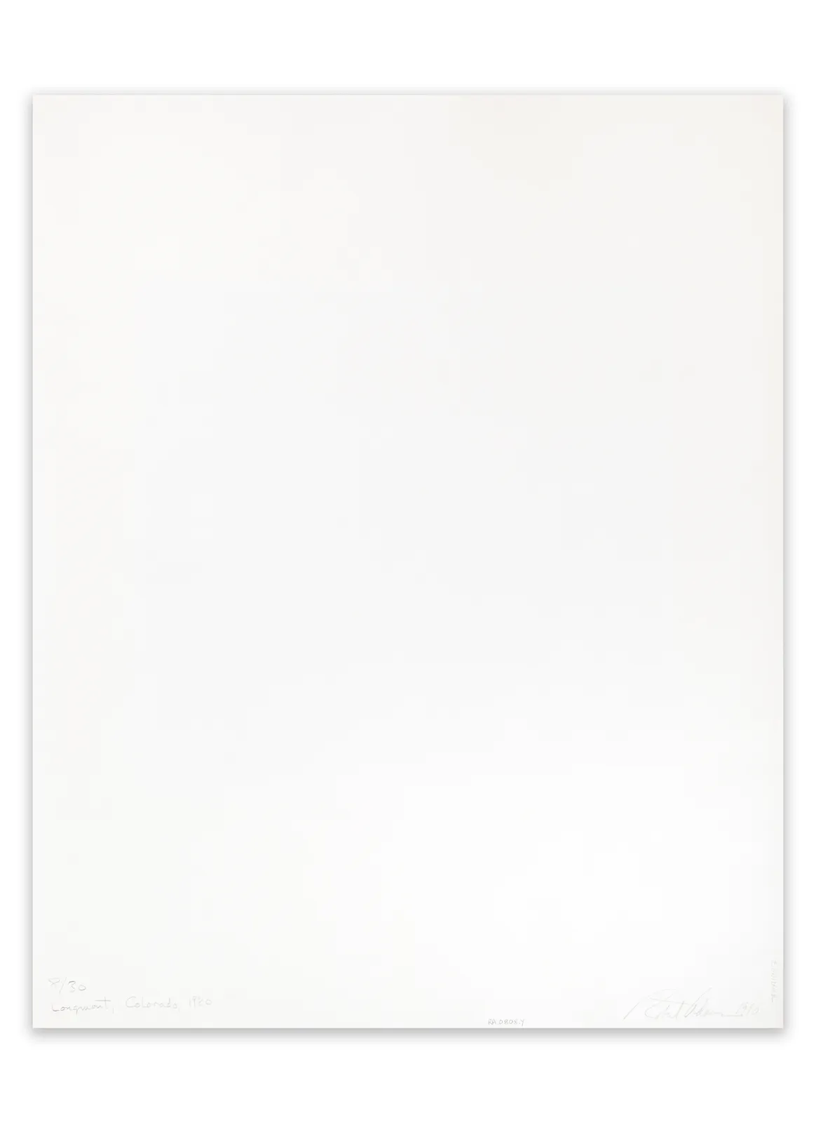 Robert Adams, Longmont, Colorado, 1980