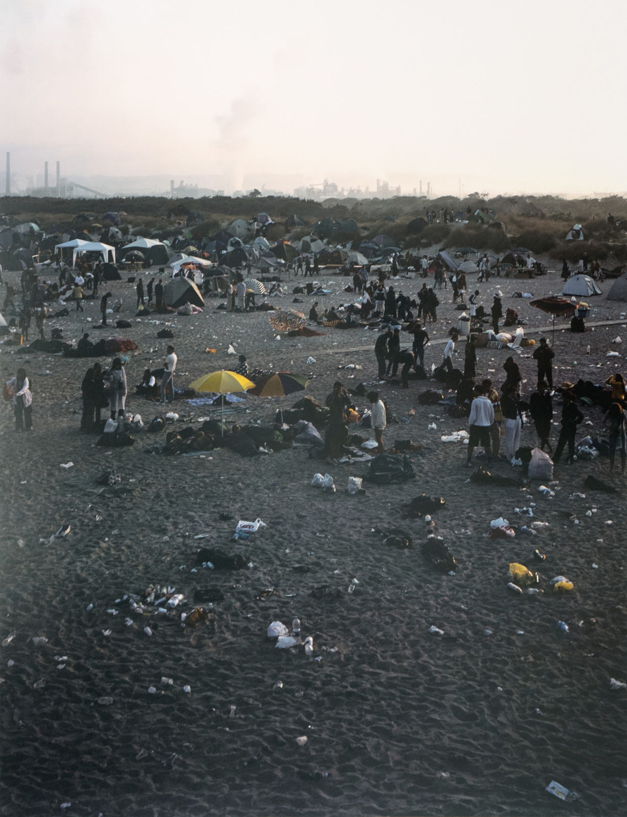 Massimo Vitali, Rosignano Dawn Diptych (Plates 51, #1957 Left & 52 #1958 Right), 2006