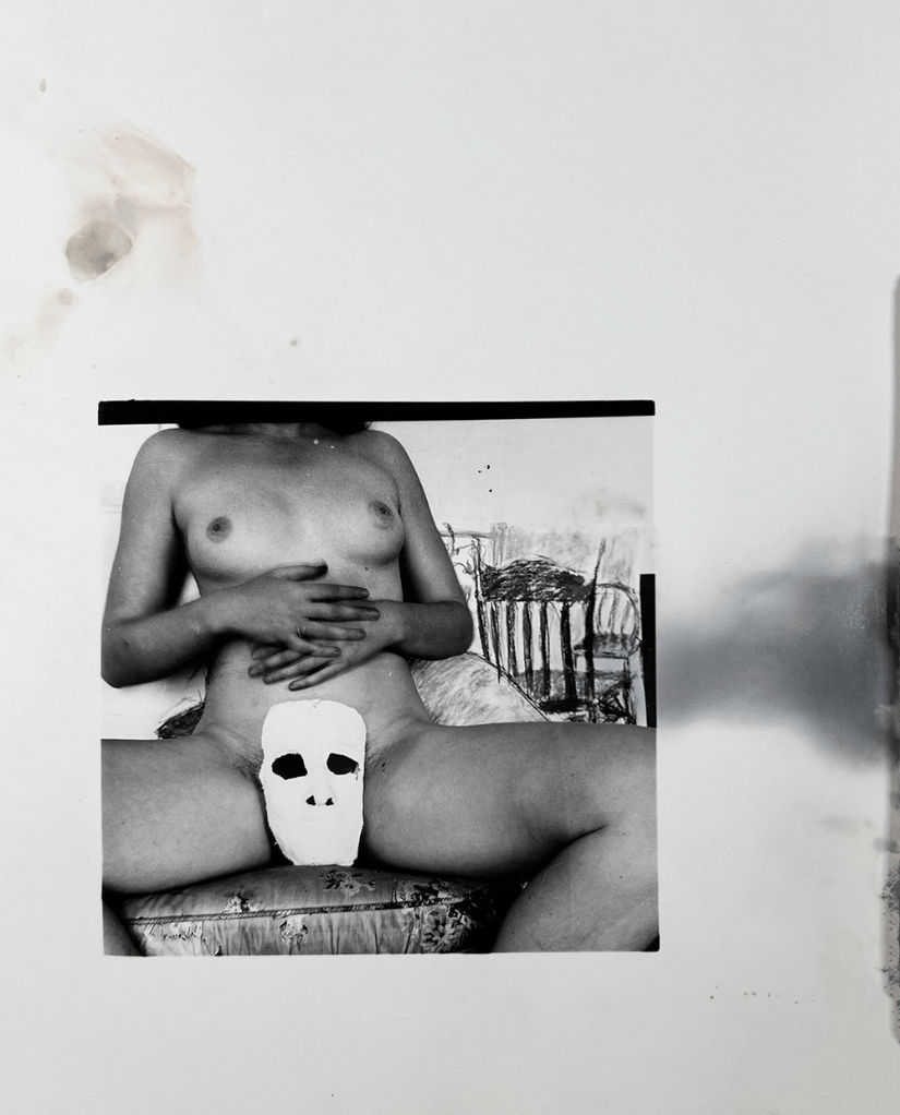 Francesca Woodman, Untitled, Providence, RI., (Face, Self-Portrait), ca. 1975 - 78