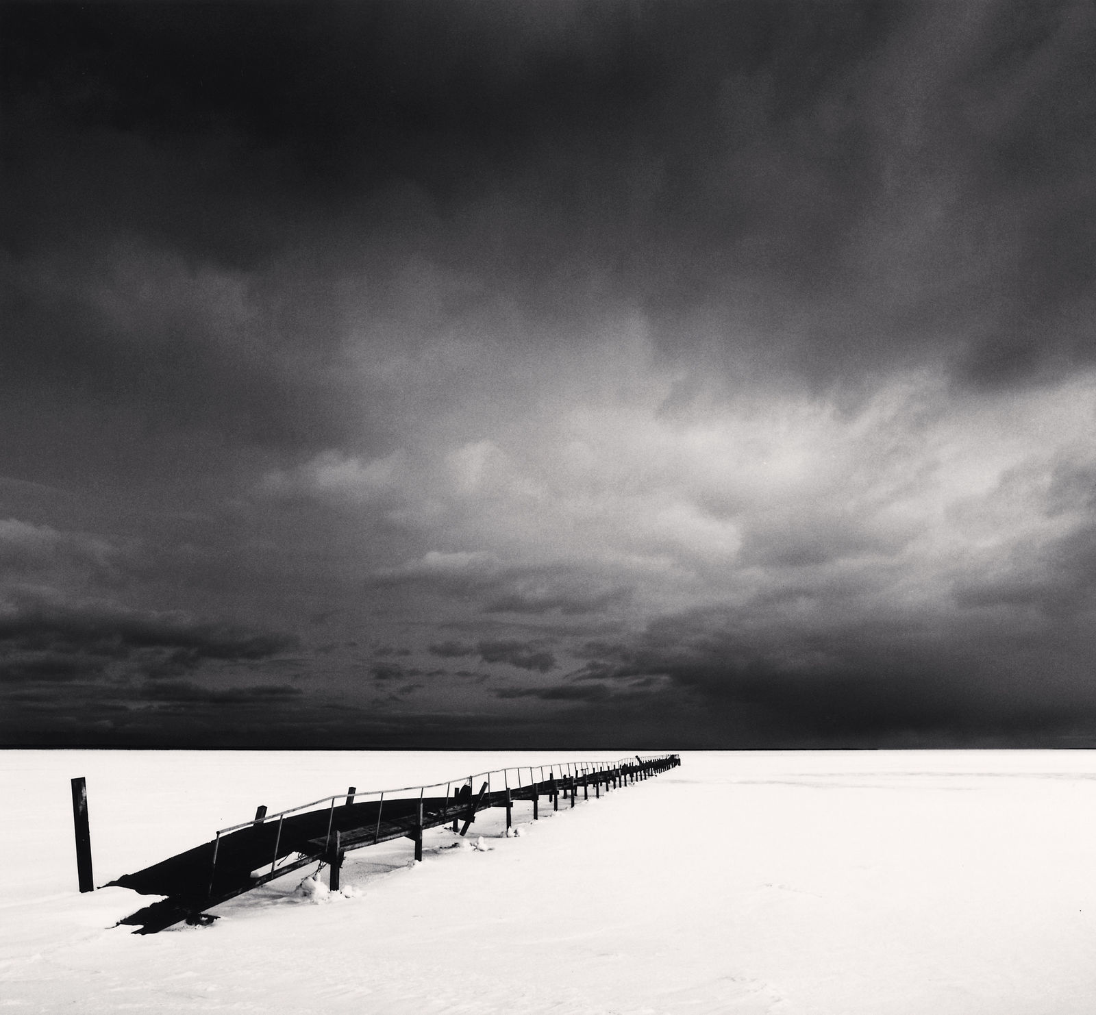 Michael Kenna, Rickety Pier, Saroma Lake, Hokkaido, Japan, 2005