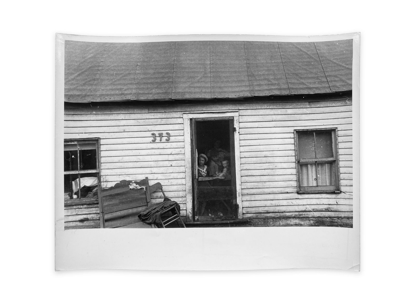 Ben Shahn, Dwellers in Circleville's "Hooverville,", 1938