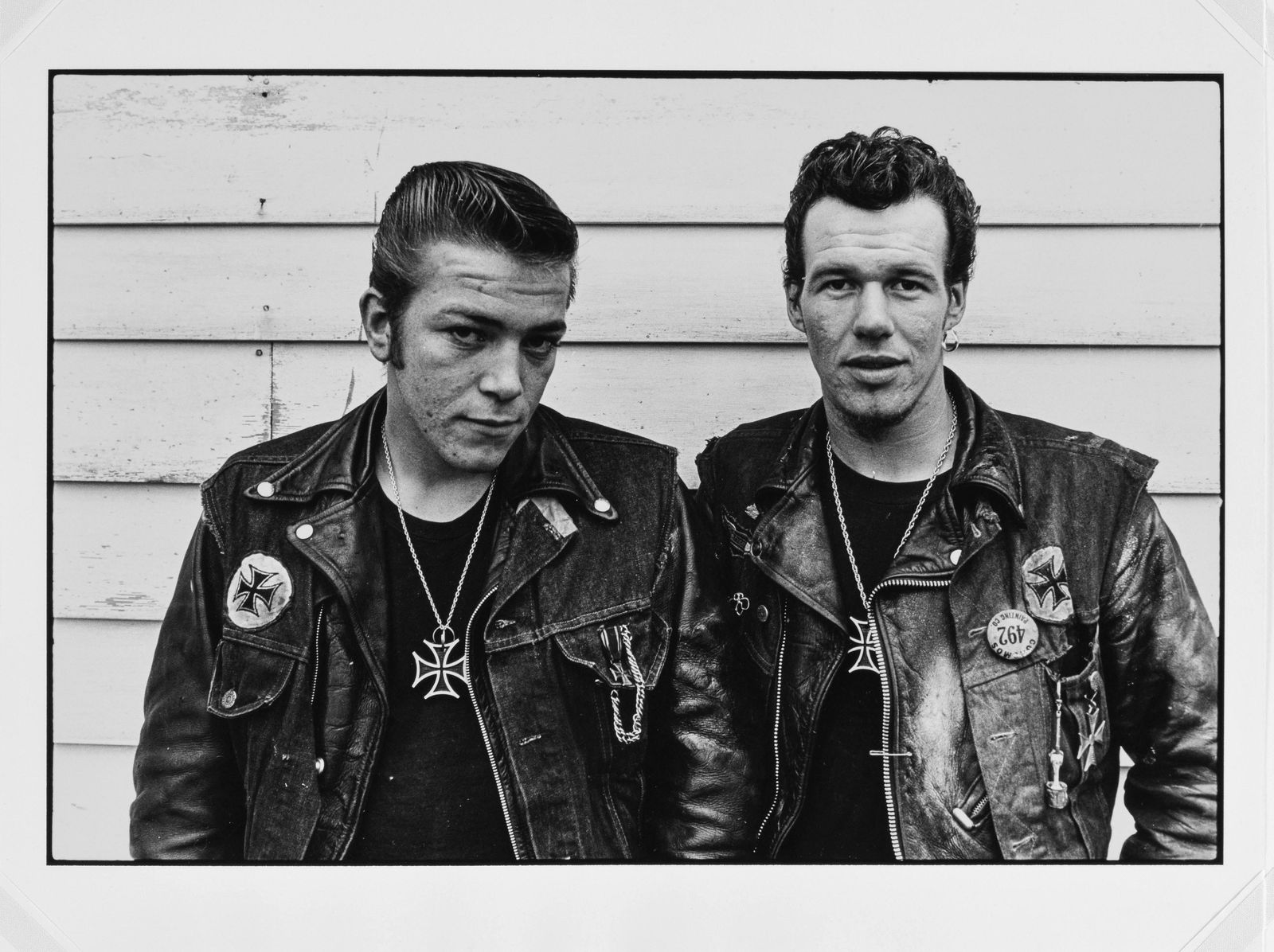 Danny Lyon, Sparky and Cowboy (Gary Rogues) Schererville, Indiana, 1965