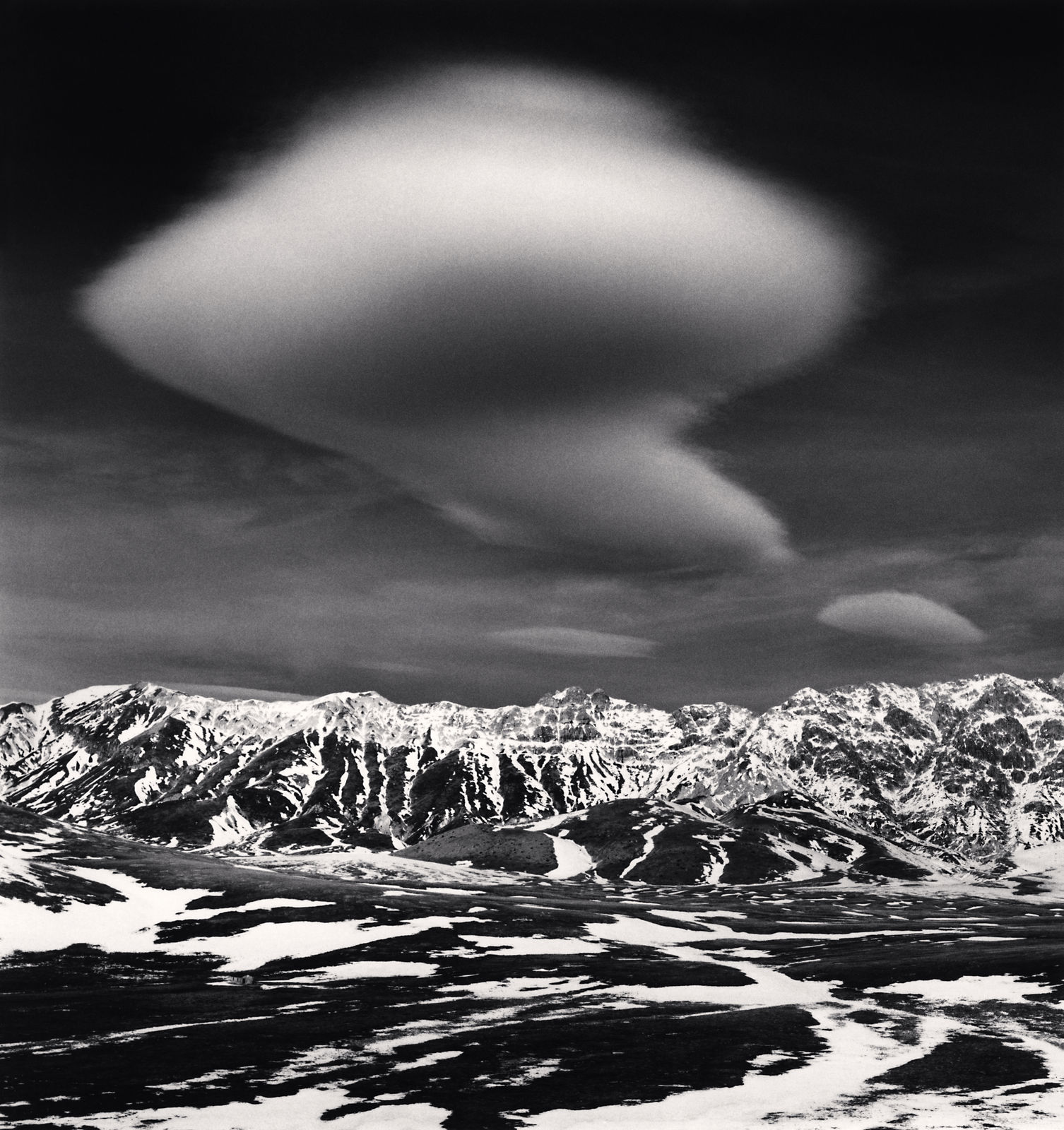 Michael Kenna, Curious Cloud, Campo Imperatore, Abruzzo, Italy, 2016