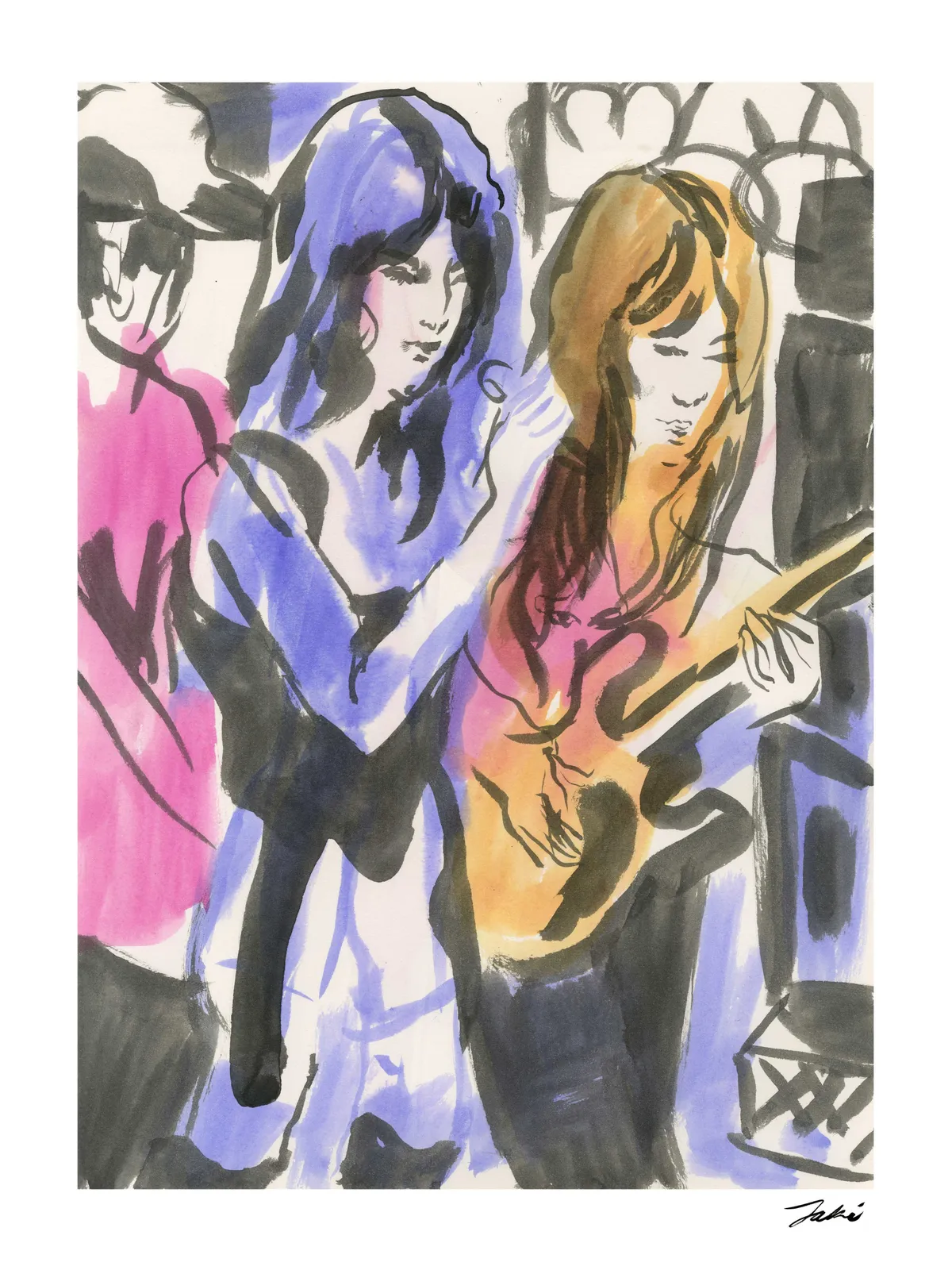 Jaki Doyka, Rahill Jamalifard and Yukary Morishima at The Lot Radio 7.19.23, 2023