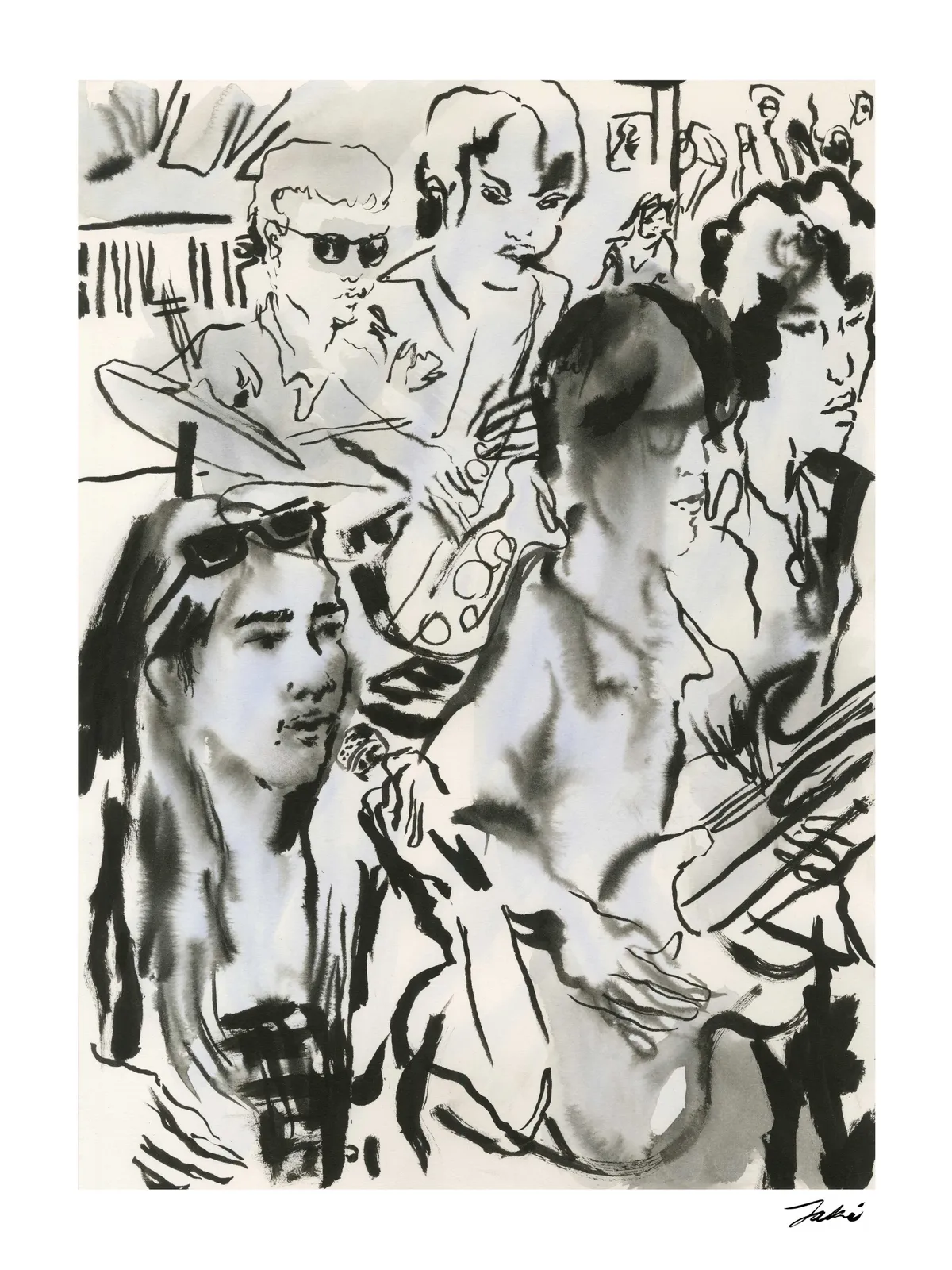 Jaki Doyka, Major Five (Jules, Ethan, Ian, and Gaven) at Times Square for "Philippines Fest" 7.9.23, 2023