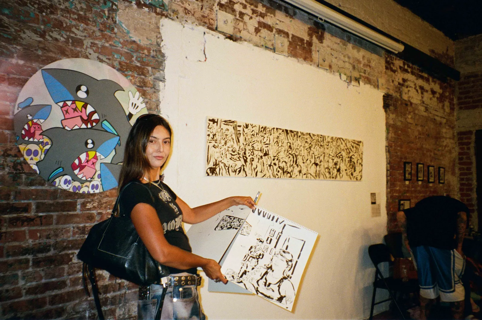 Jaki Doyka at "Someone Must Be Listening" Community Art Show 8.9.25 (Koreatown, Los Angeles CA USA)