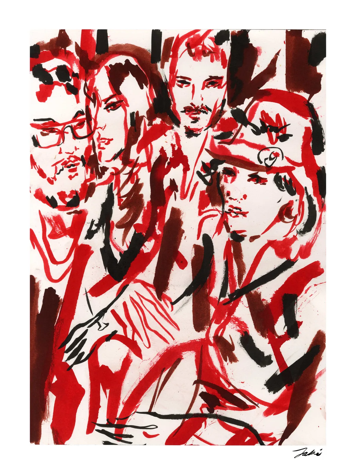 Jaki Doyka, Jamaal Parham, Sloane Skala, Josh Ferrazzano, and Kat Garelli at Silencio for WW7 AICP Kick-Off Party 6.4.24, 2024