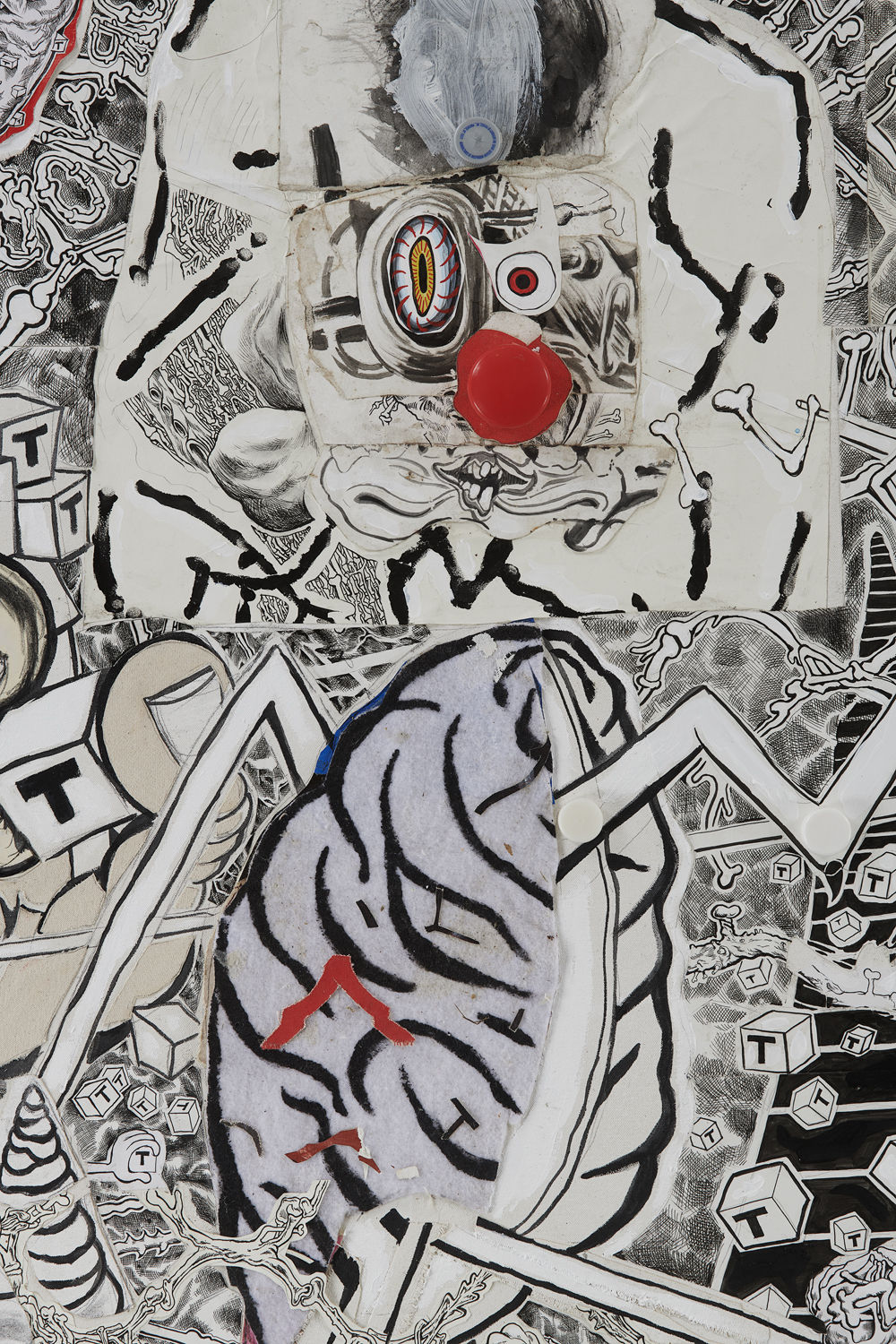 TRENTON DOYLE HANCOCK, The Skint Alterpiece: Vegans Make Deposits at the Tofu Bank, 2020