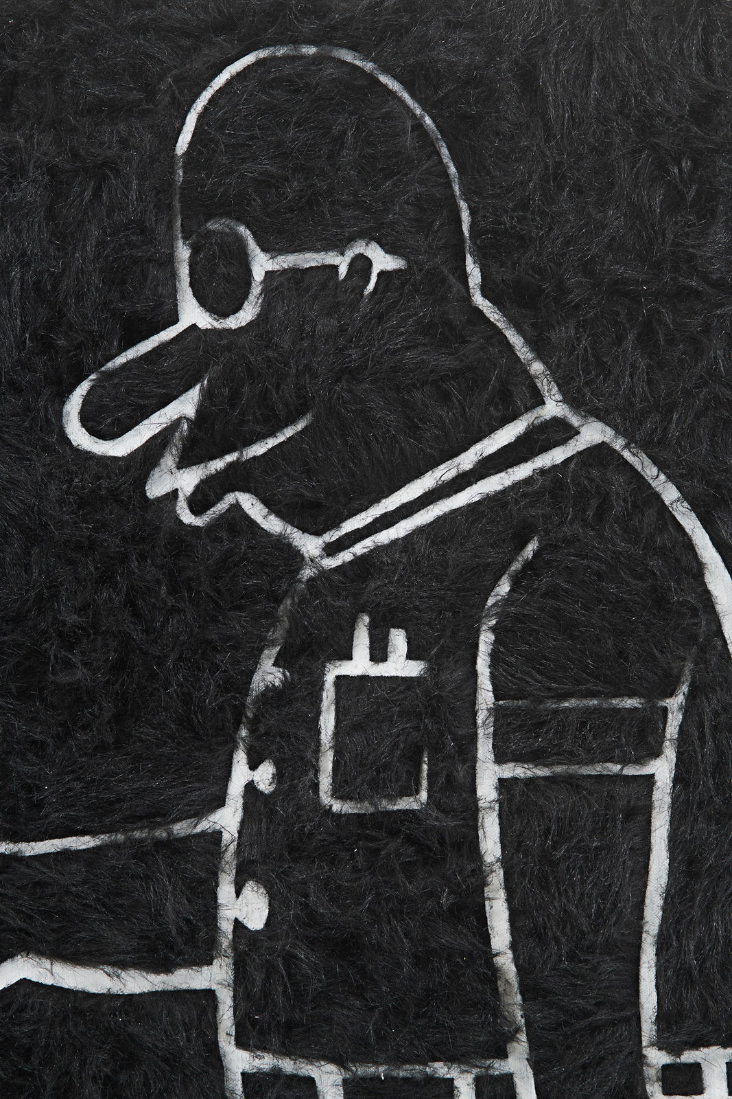 TRENTON DOYLE HANCOCK, Step and Screw: West End Scrap (Four Foot Furry Face Off), 2021