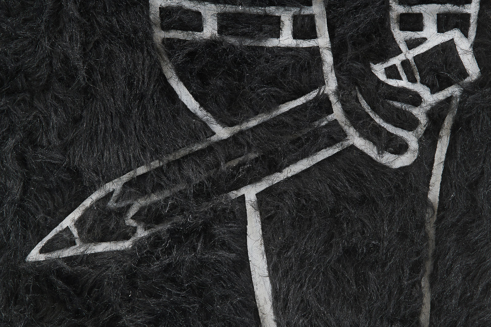 TRENTON DOYLE HANCOCK, Step and Screw: West End Scrap (Four Foot Furry Face Off), 2021