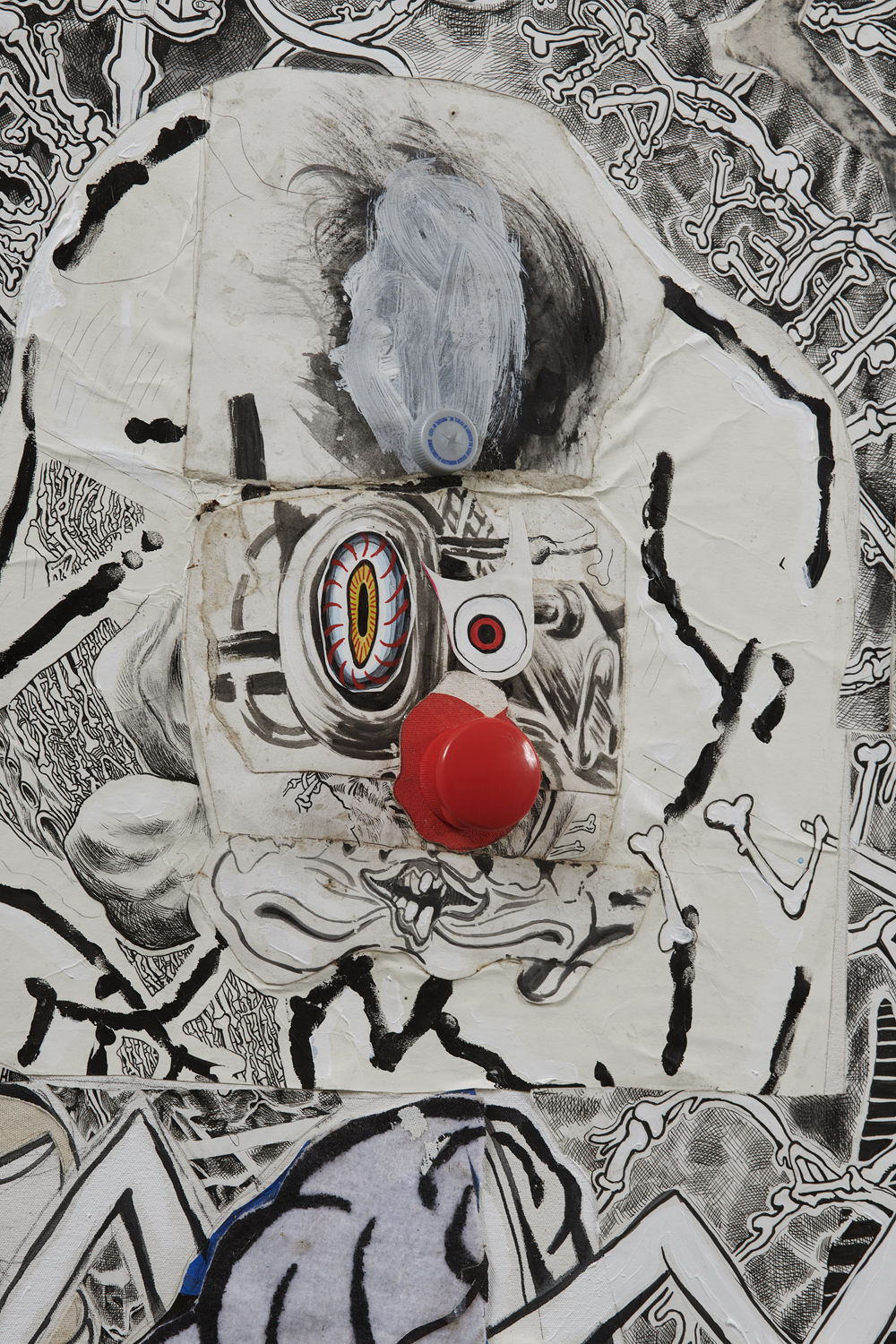 TRENTON DOYLE HANCOCK, The Skint Alterpiece: Vegans Make Deposits at the Tofu Bank, 2020