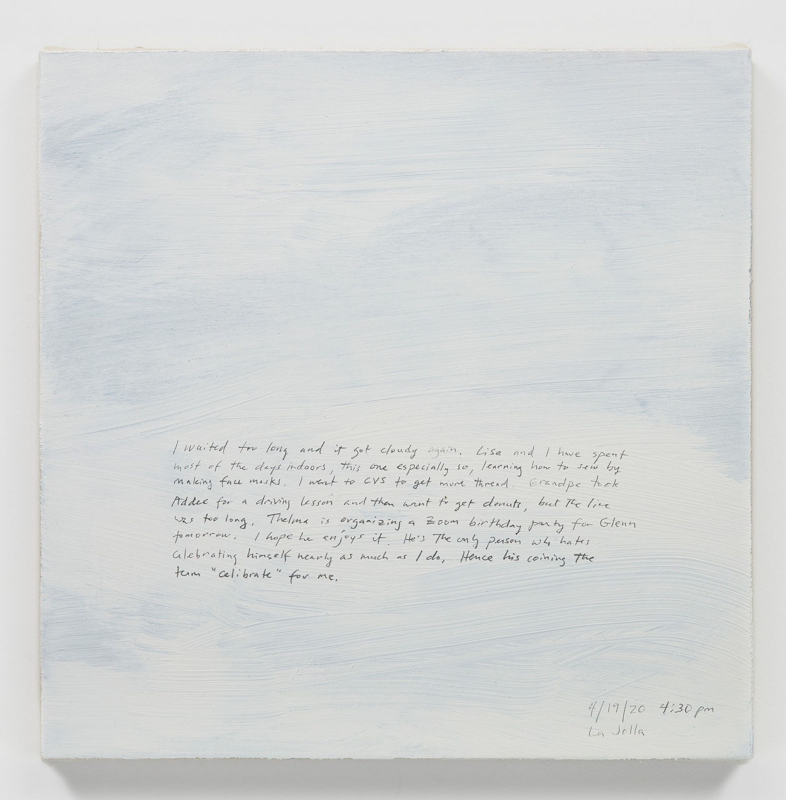 BYRON KIM, Sunday Painting 4/19/20, 2020