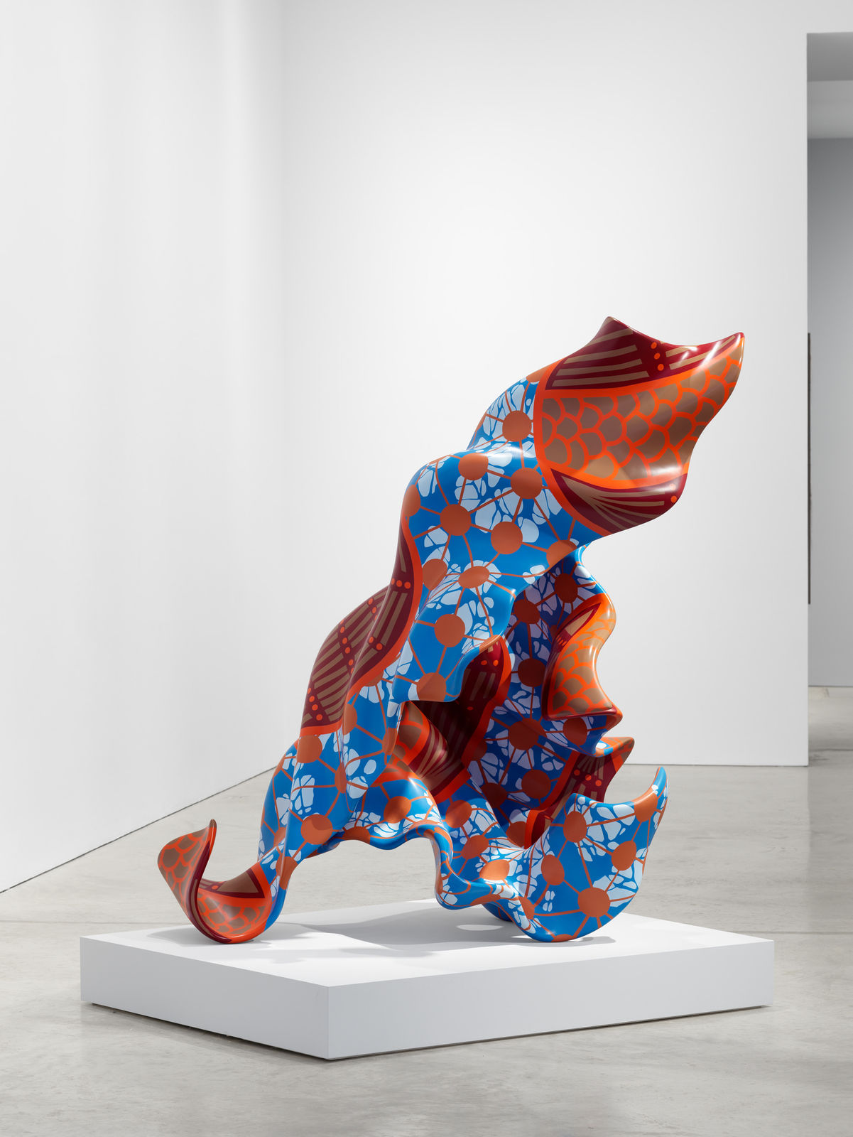 YINKA SHONIBARE, Bronze Textile I, 2023