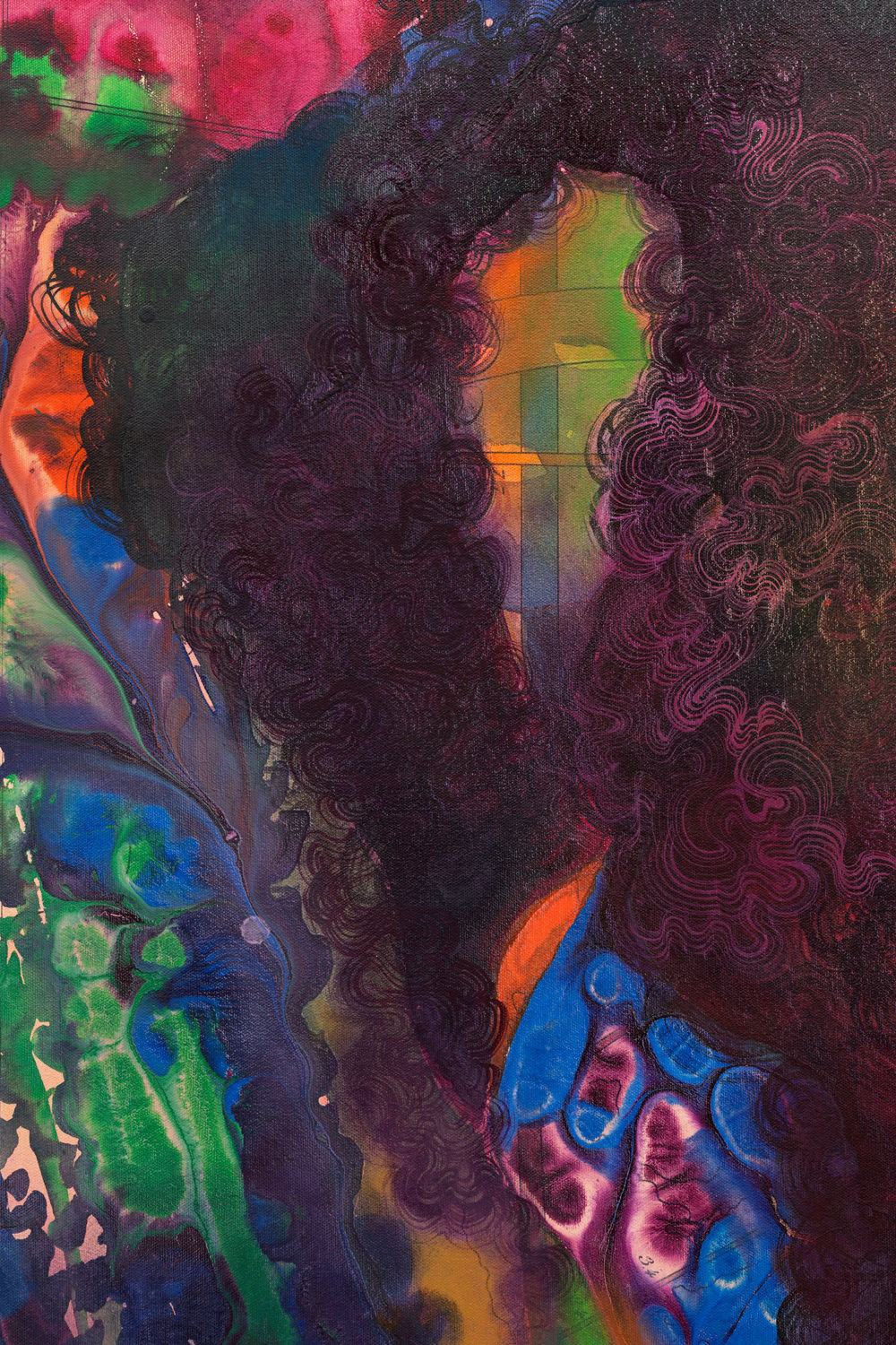 FIRELEI BÁEZ, Black counter gravity (Carte figurative et approximative des quantités de coton en laine importés en Europe en 1858 et 1861), 2022