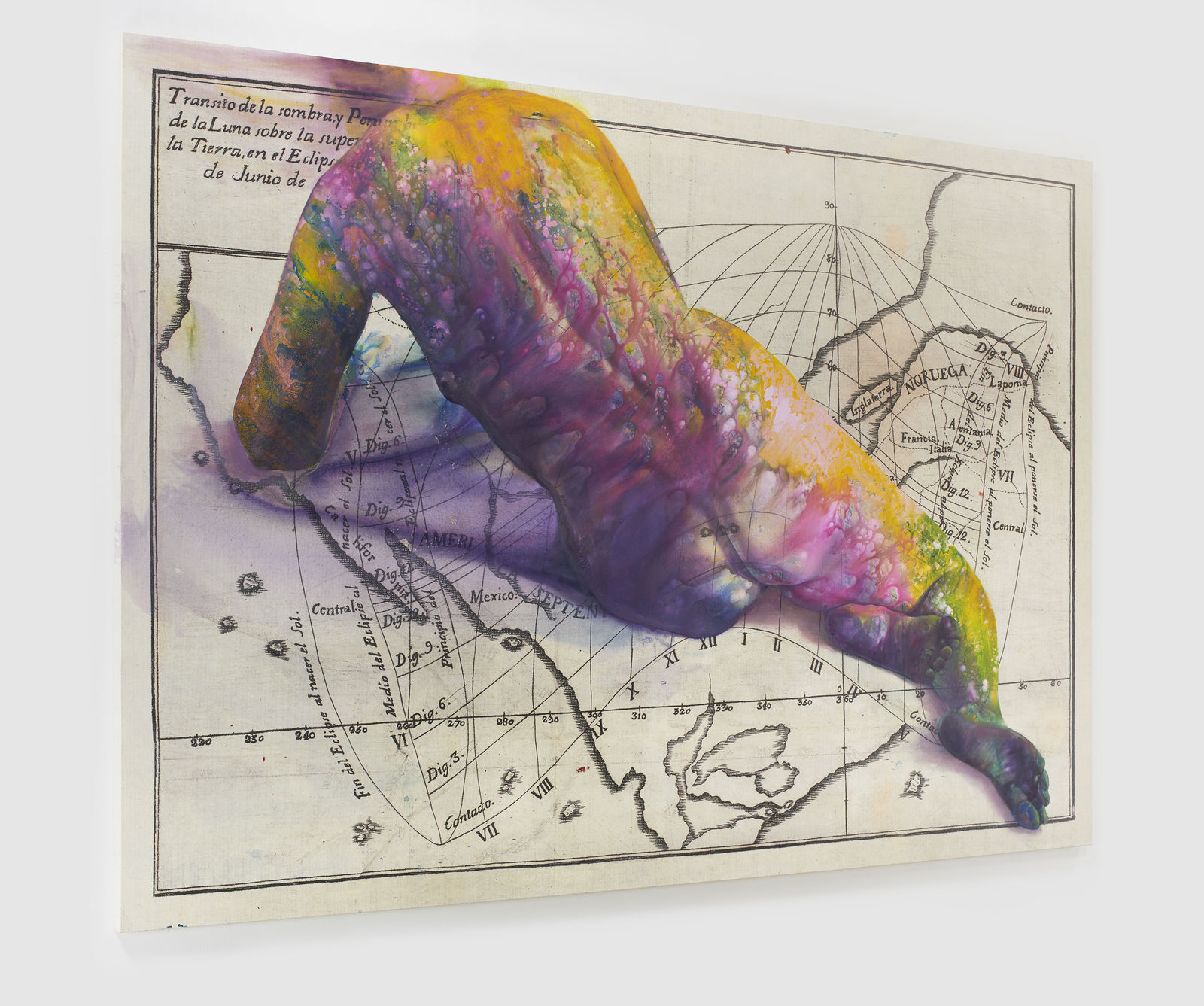 FIRELEI BÁEZ, Untitled (Transito de la sombra y penumbra de la Luna sobre la superficie de la Tierra), 2021